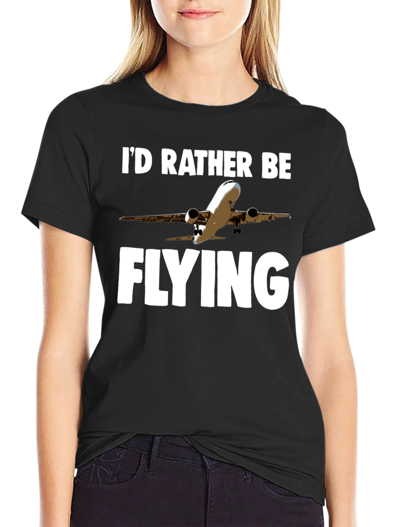 Id Rather Be Flying T-Shirt | Airplane Design