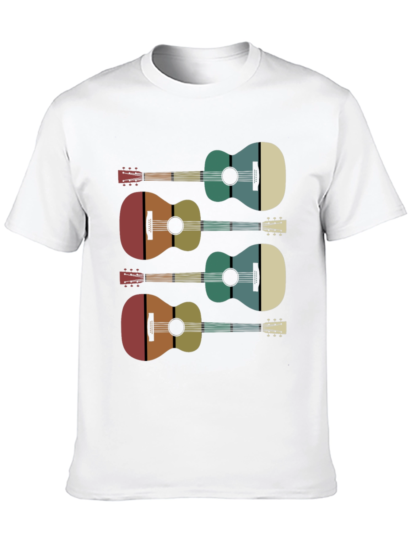 Retro Guitar Graphic Tee - Music Lover Shirt