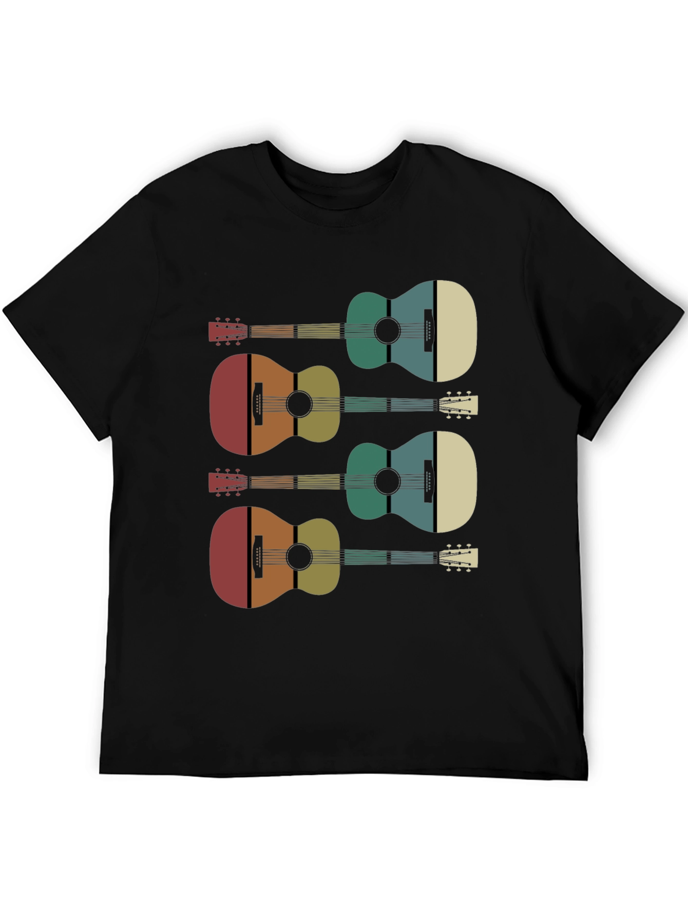 Retro Guitar Graphic Tee - Music Lover Shirt
