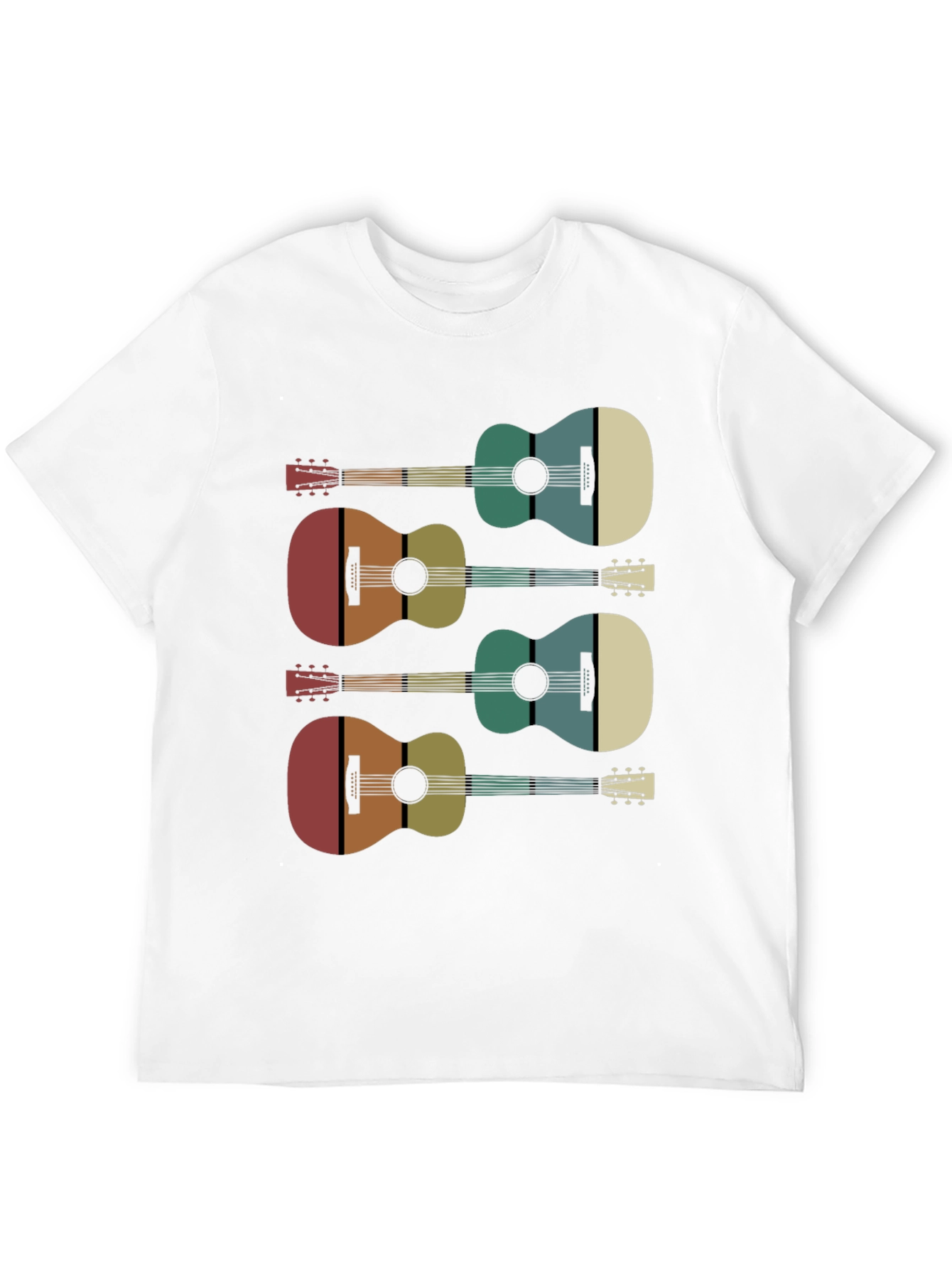 Retro Guitar Graphic Tee - Music Lover Shirt