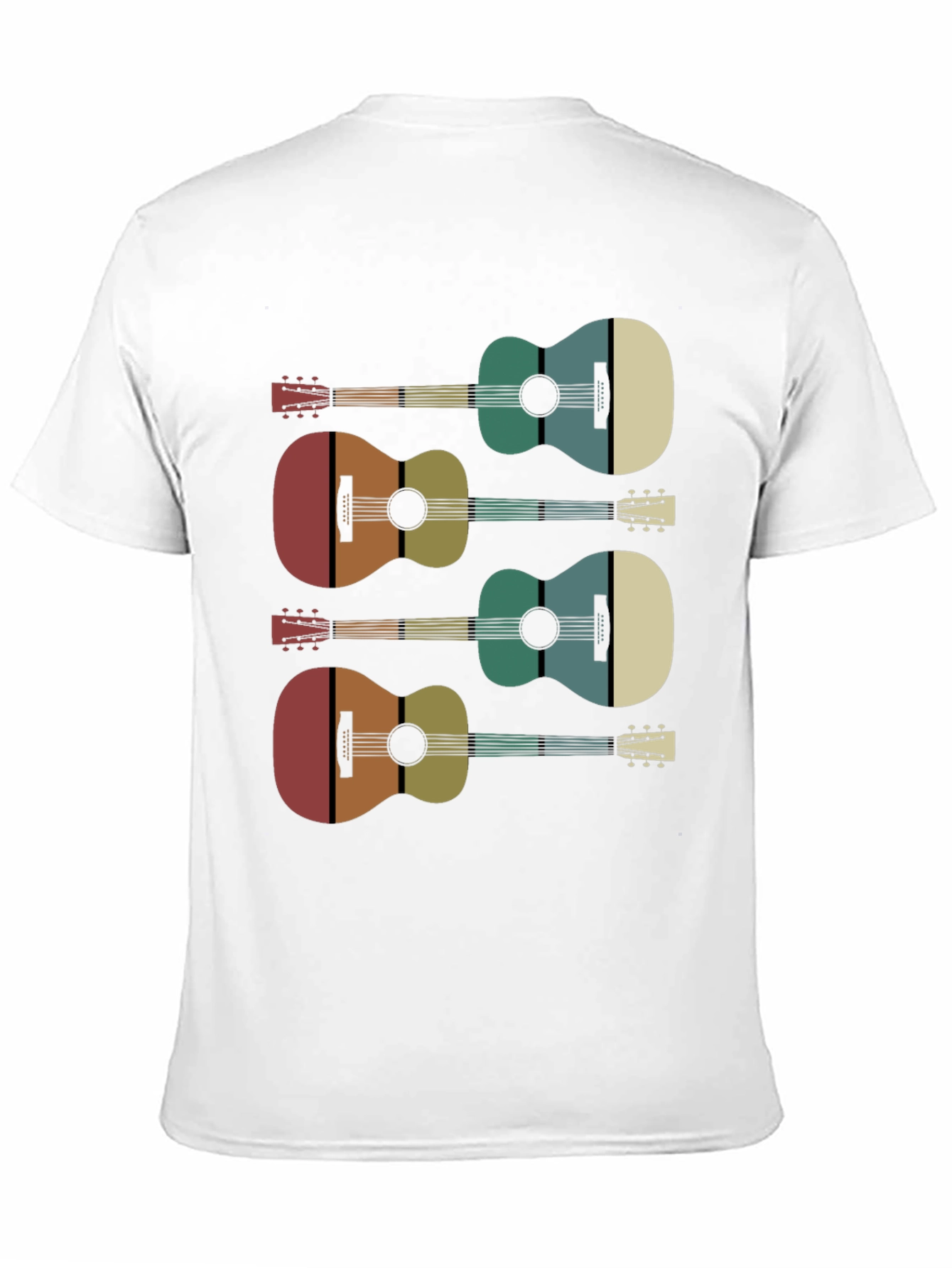 Retro Guitar Graphic Tee - Music Lover Shirt