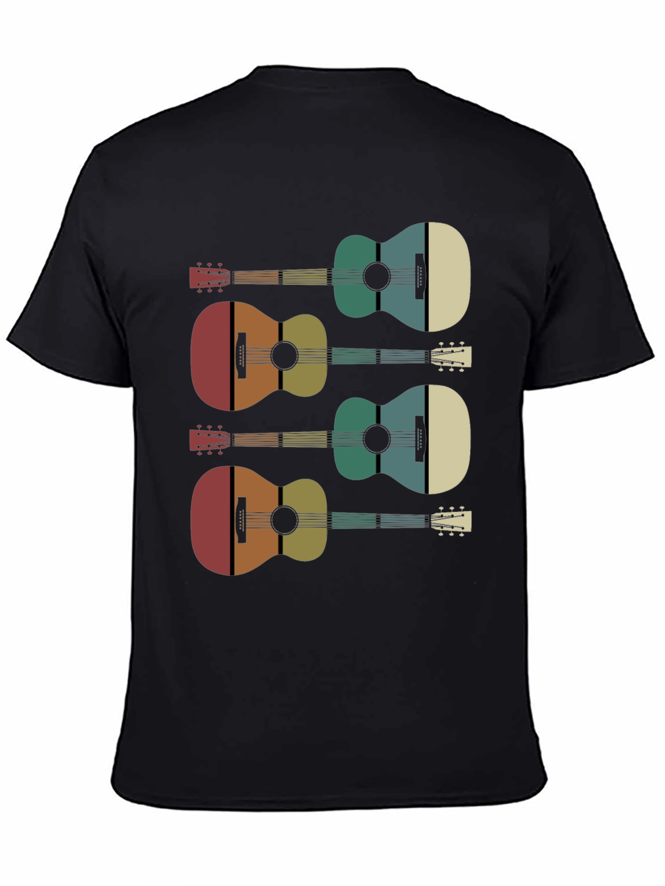Retro Guitar Graphic Tee - Music Lover Shirt