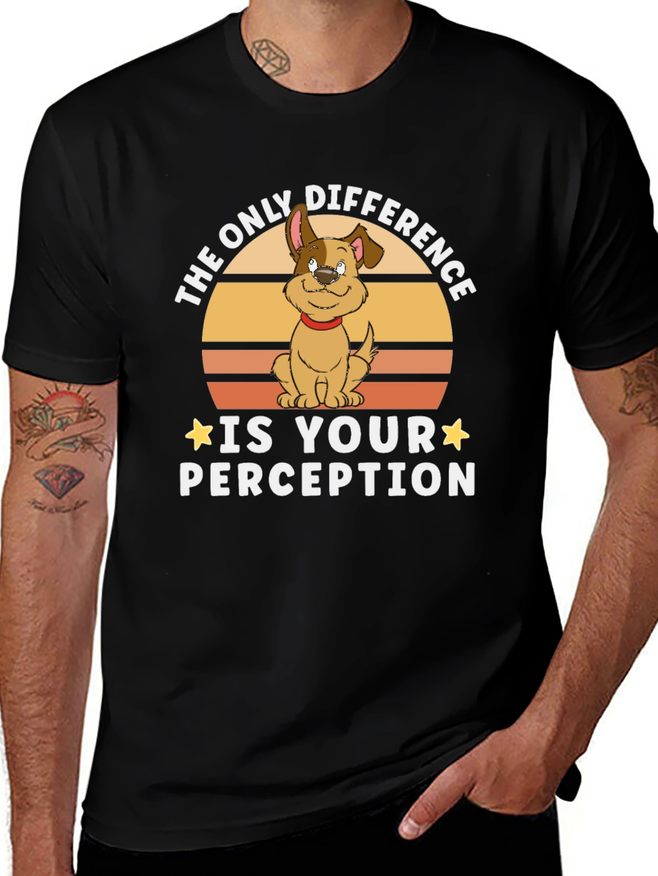 The Only Difference Dog Graphic Tee