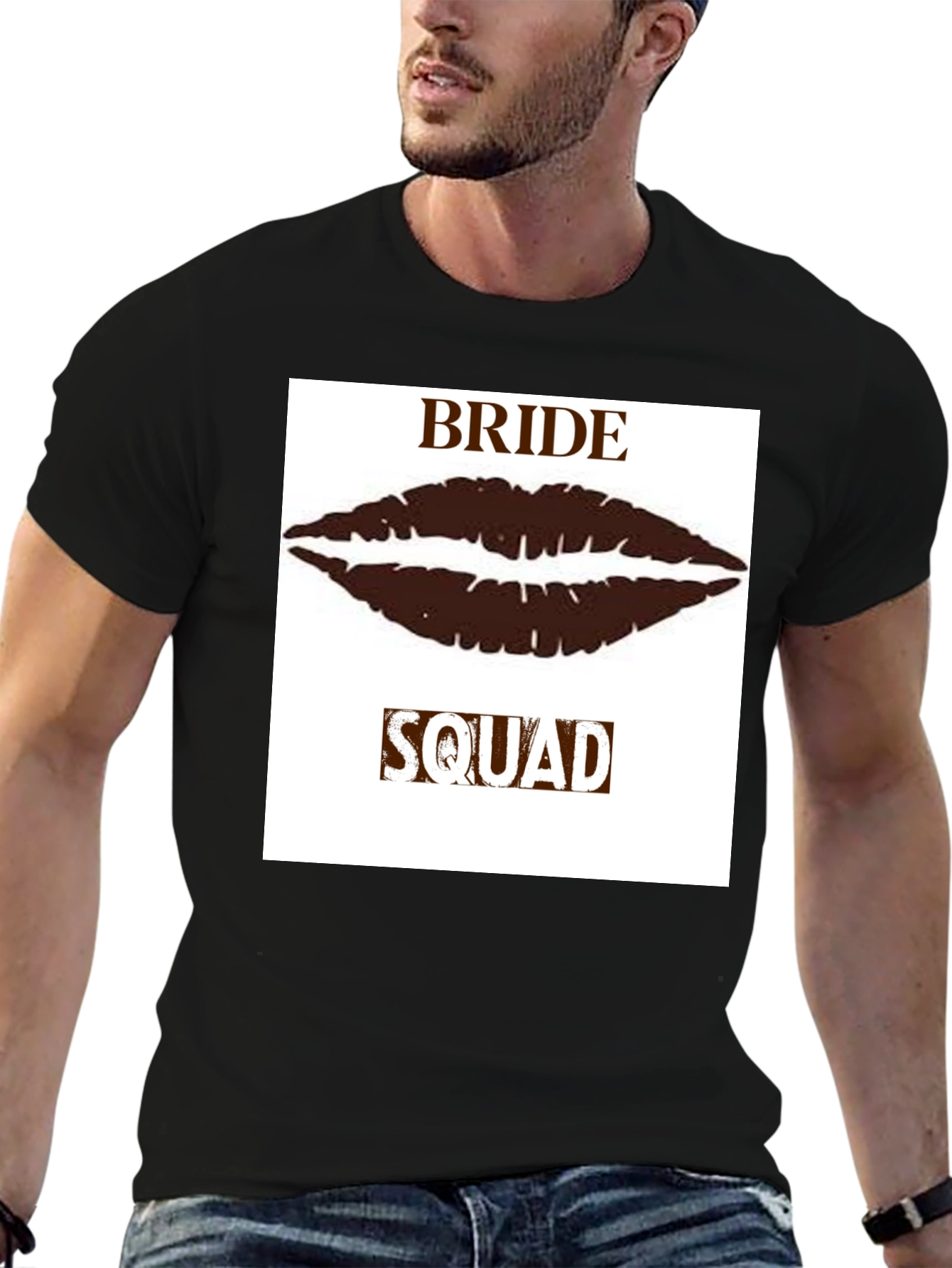 Bride Squad Lips Graphic T-Shirt