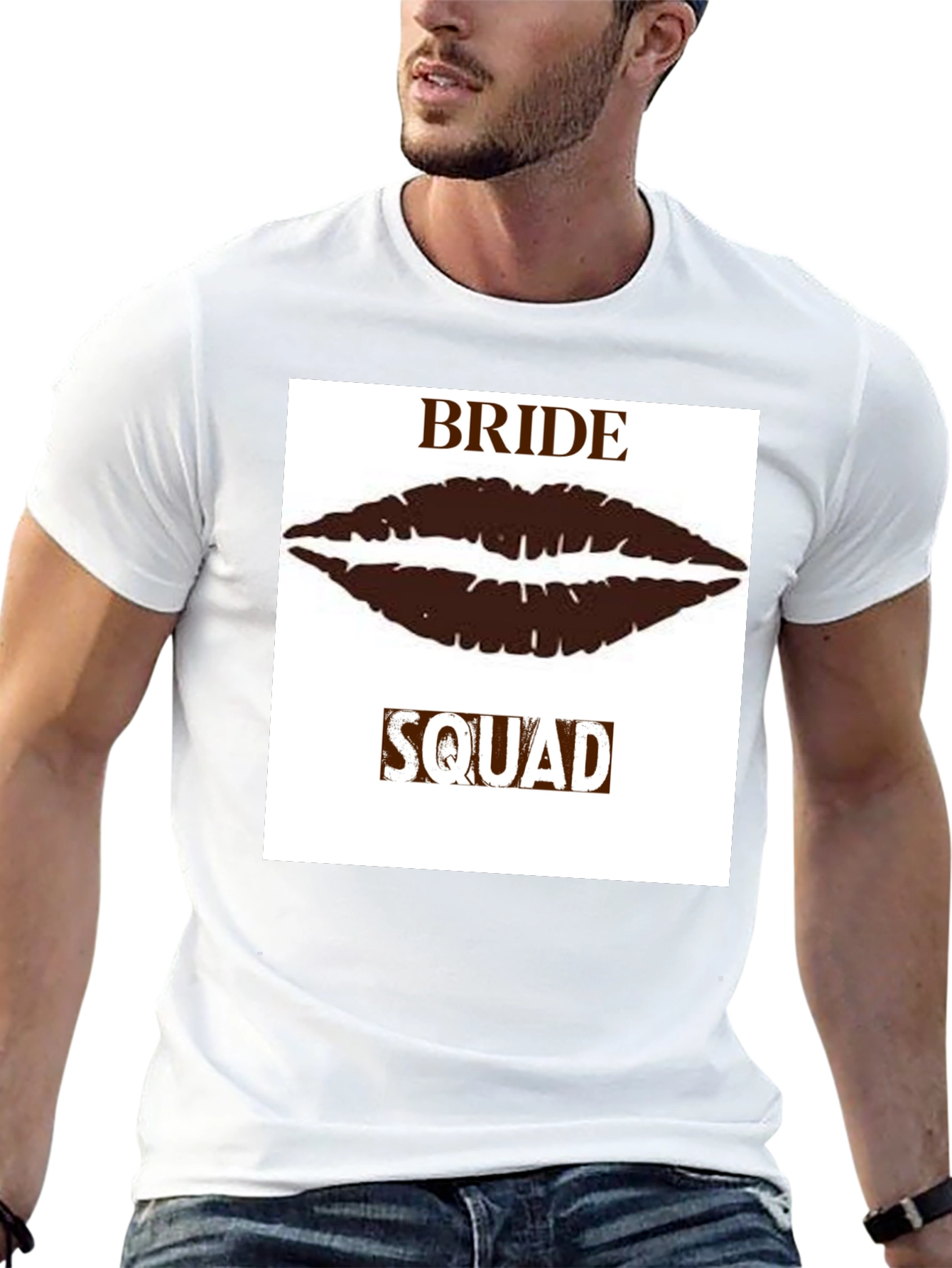 Bride Squad Lips Graphic T-Shirt