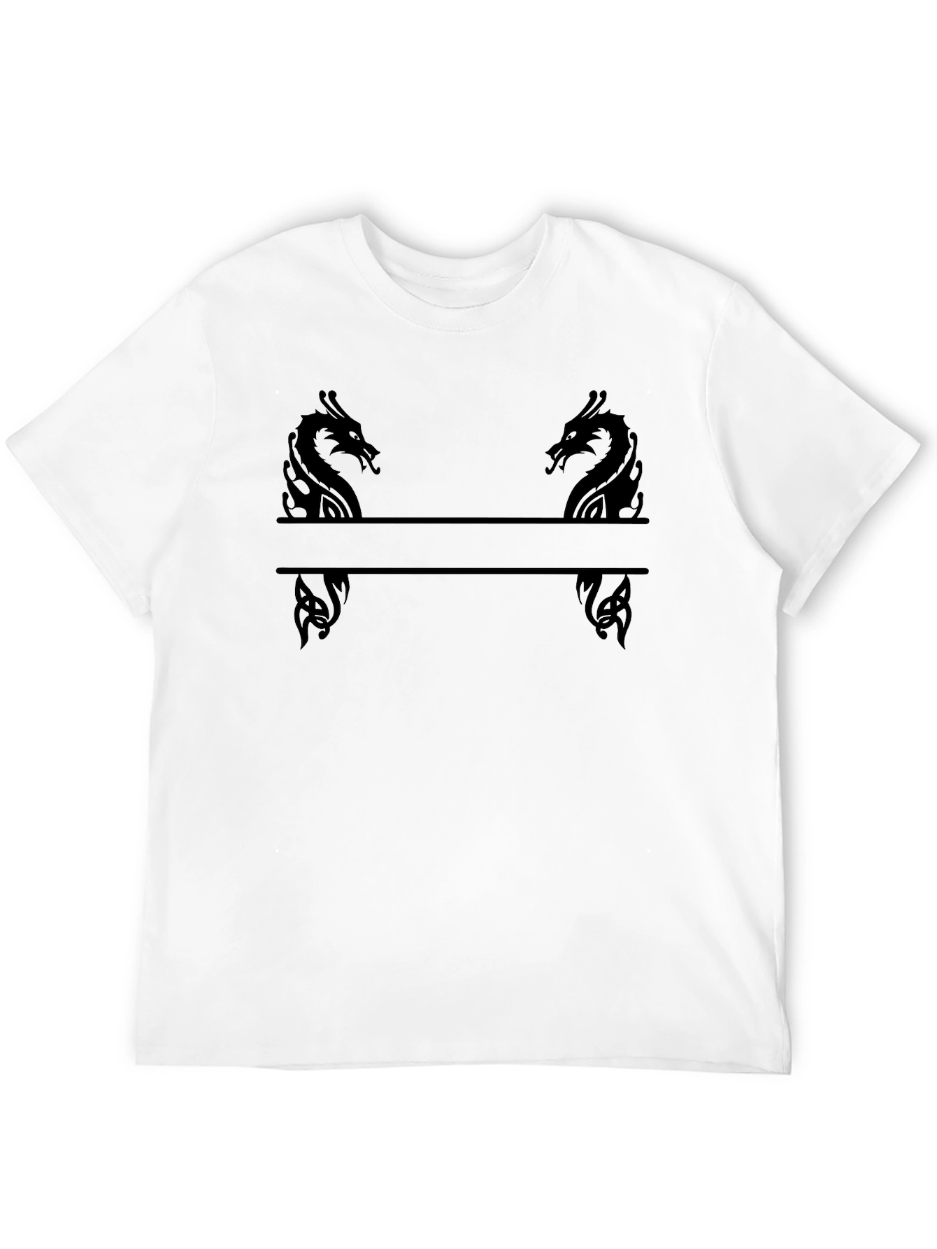 Dragon Divider Graphic Tee - Black