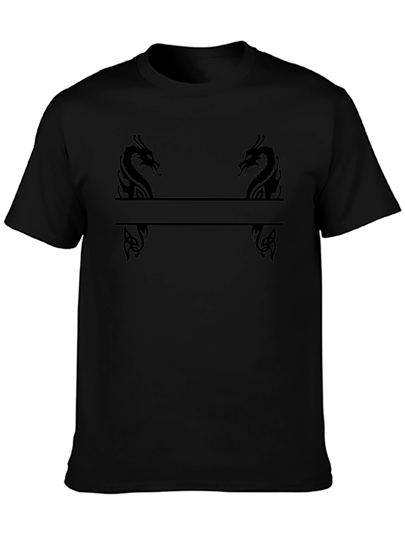 Dragon Divider Graphic Tee - Black