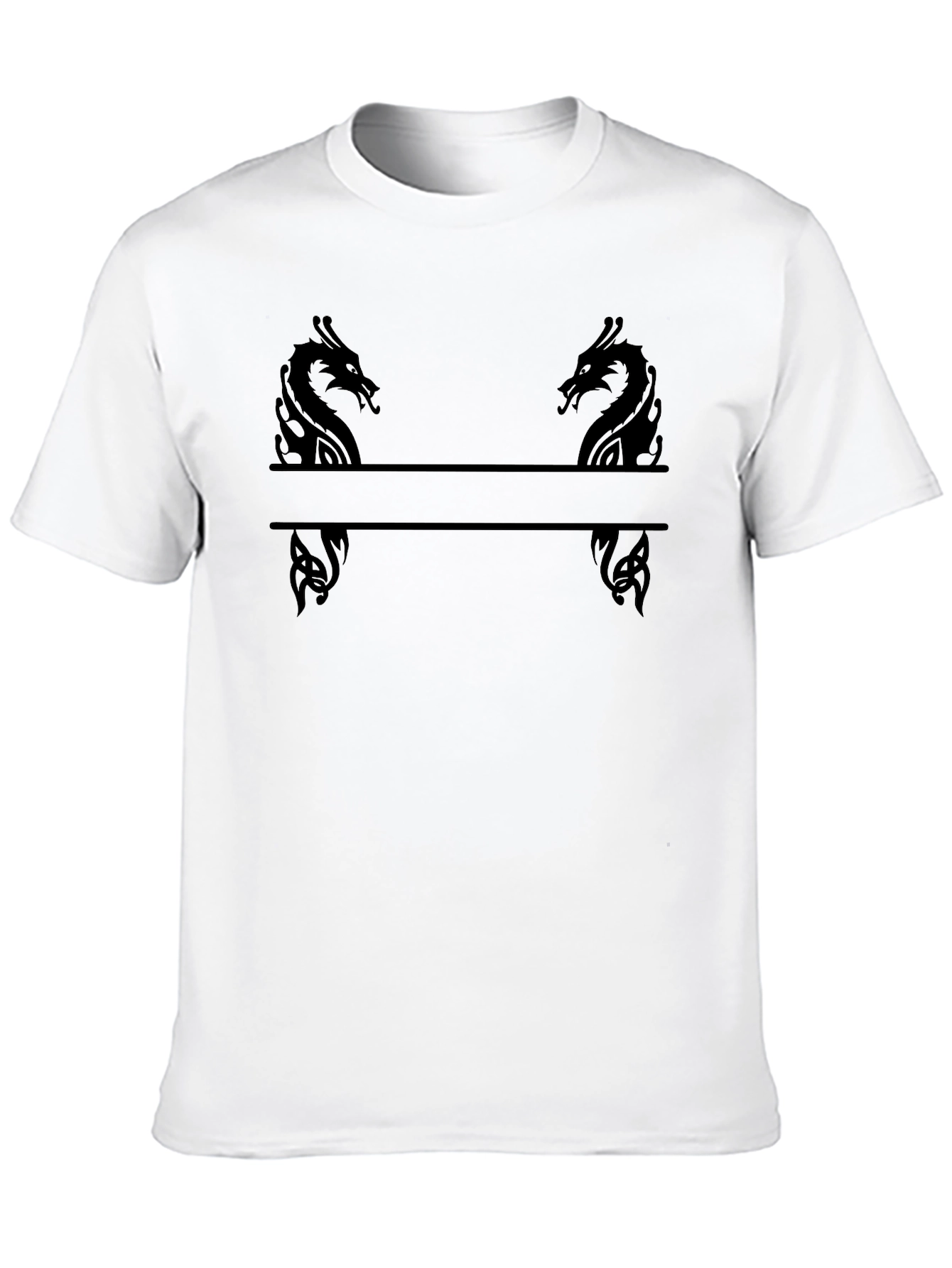 Dragon Divider Graphic Tee - Black