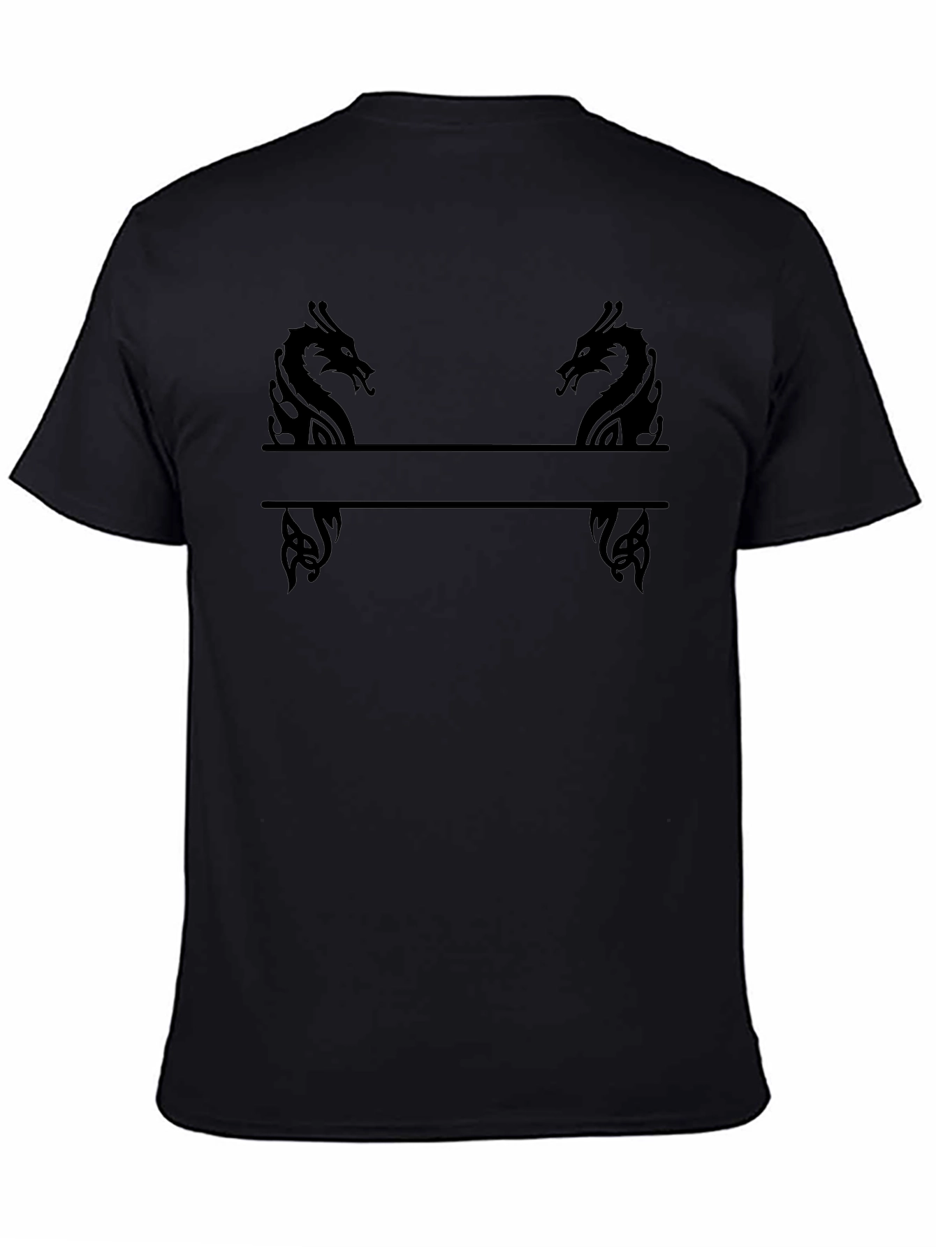 Dragon Divider Graphic Tee - Black