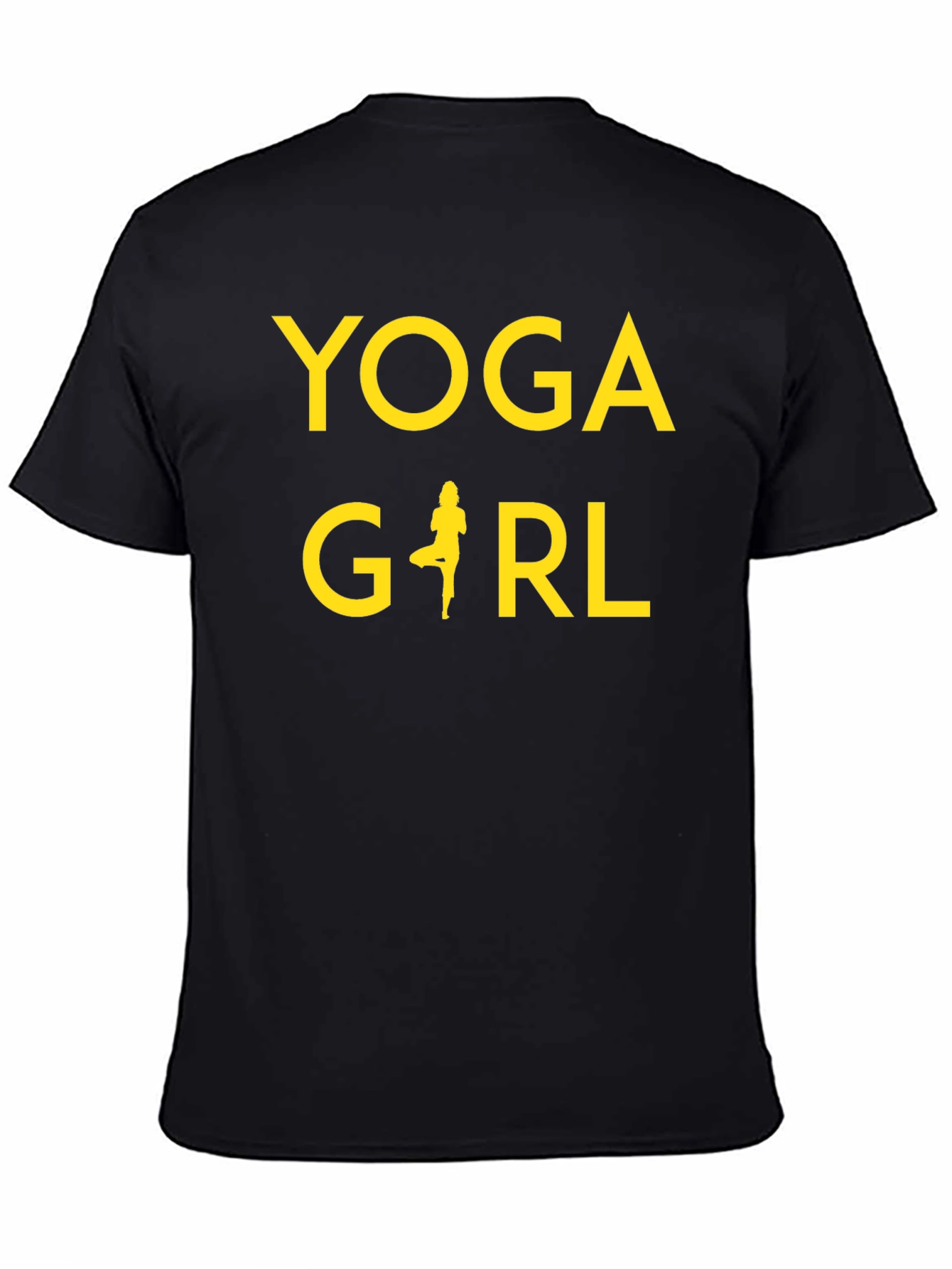 Yoga Girl Black T-Shirt - Fitness Apparel