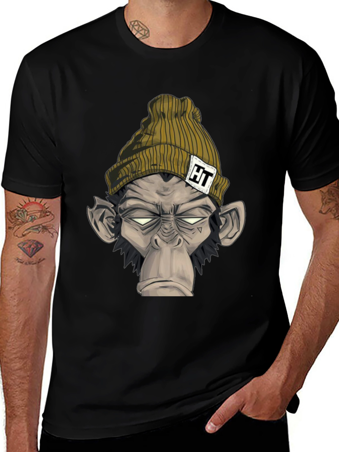 Cool Monkey Graphic T-Shirt - Trendy Urban Style
