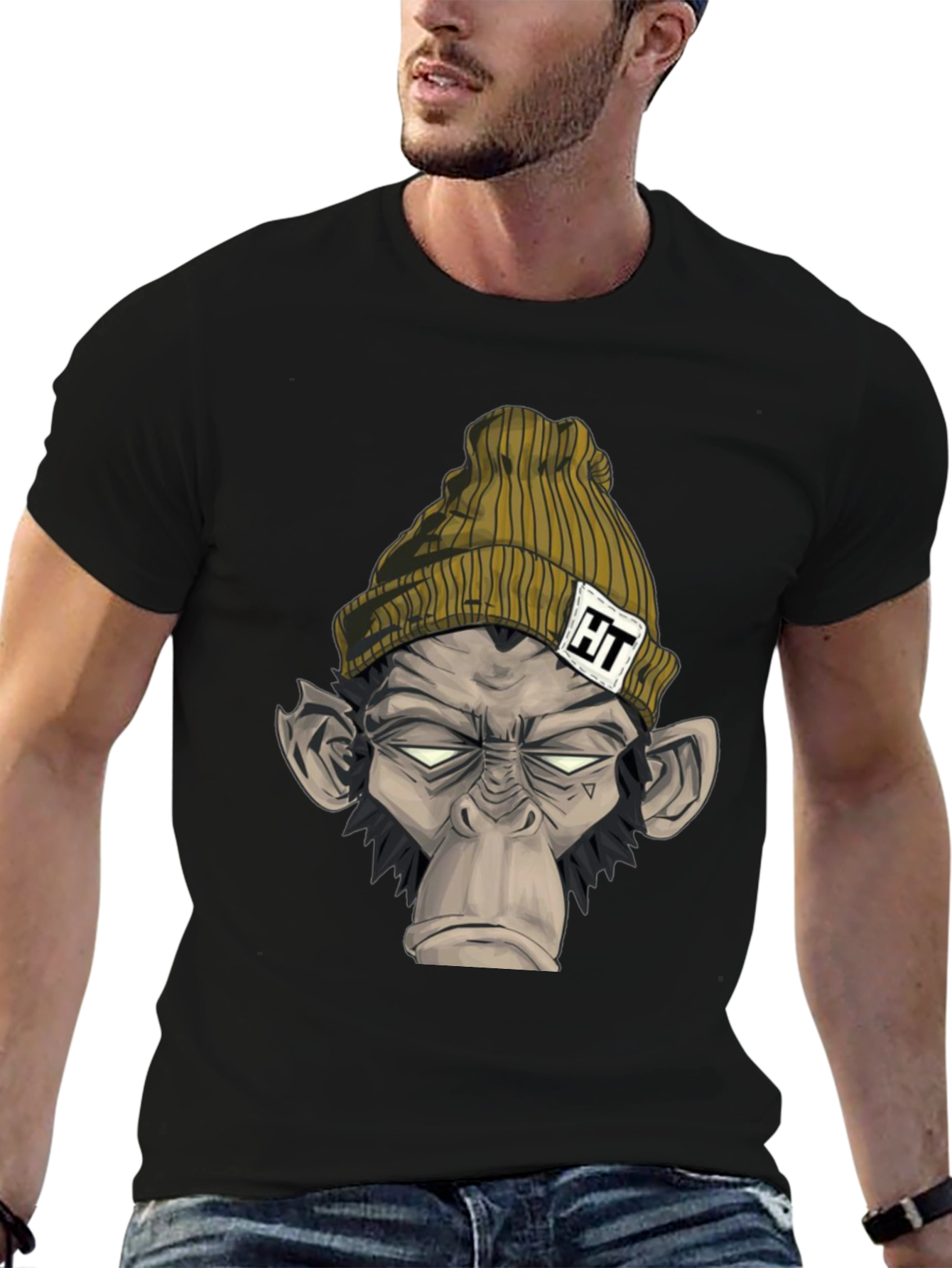 Cool Monkey Graphic T-Shirt - Trendy Urban Style