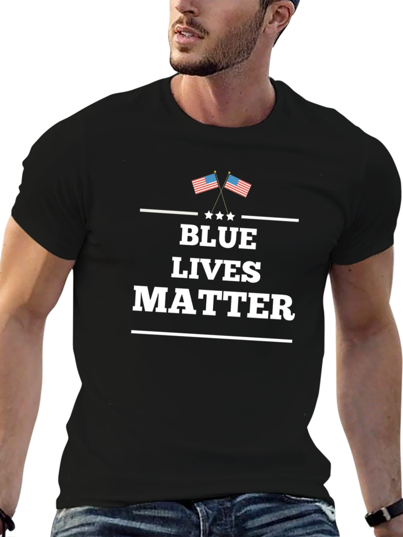 Blue Lives Matter Graphic T-Shirt