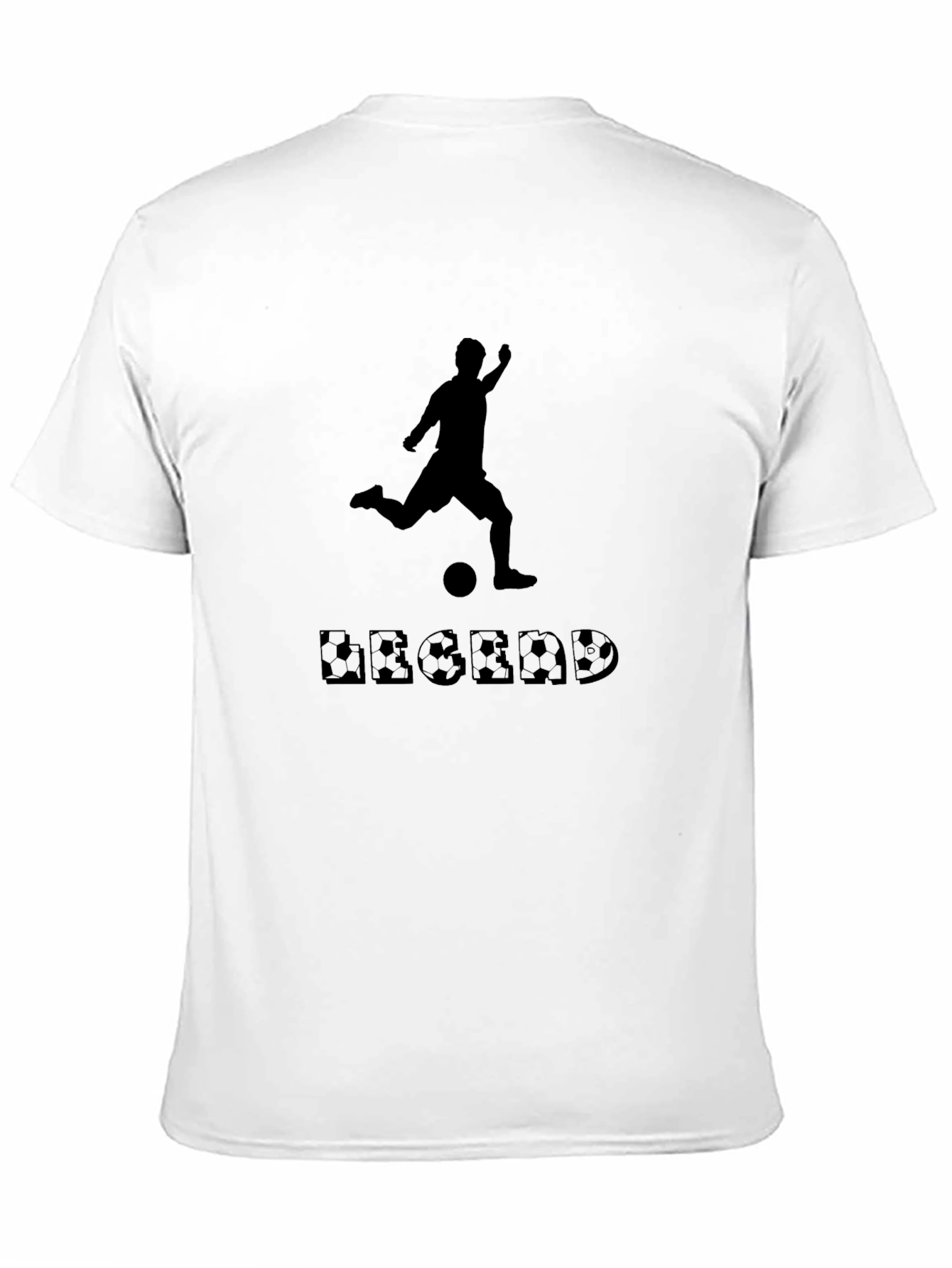 Legend Soccer Player Graphic Tee - Black