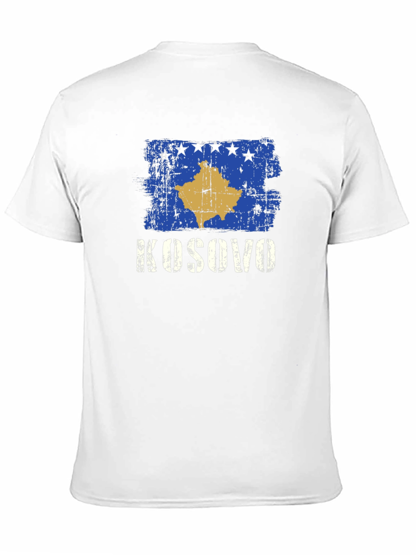 Kosovo Flag T-Shirt - Distressed Design