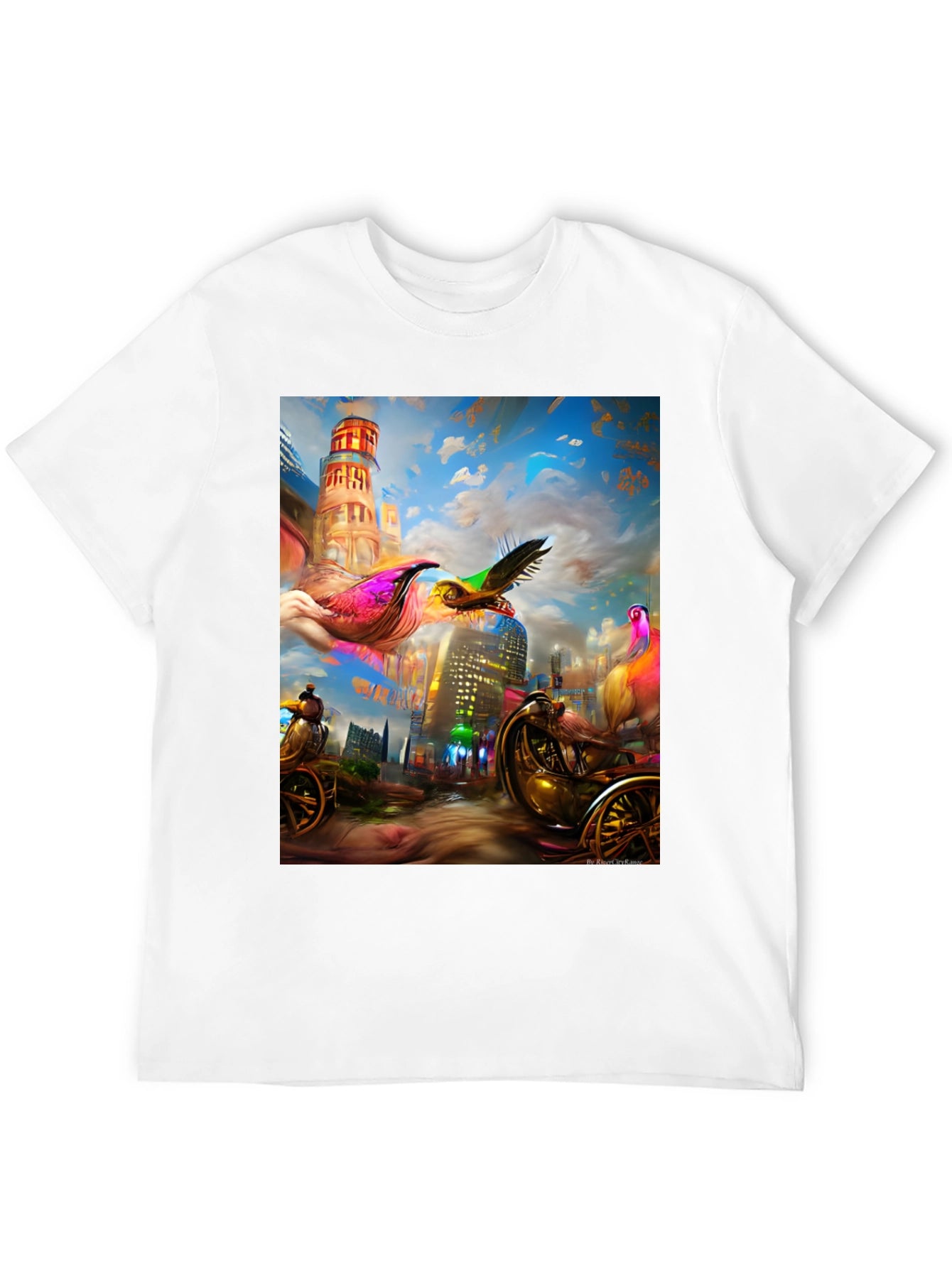 Surreal Cityscape Graphic Tee - Unique Streetwear