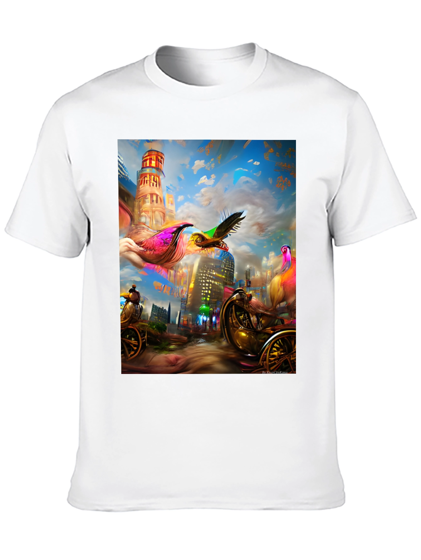 Surreal Cityscape Graphic Tee - Unique Streetwear