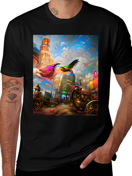 Surreal Cityscape Graphic Tee - Unique Streetwear