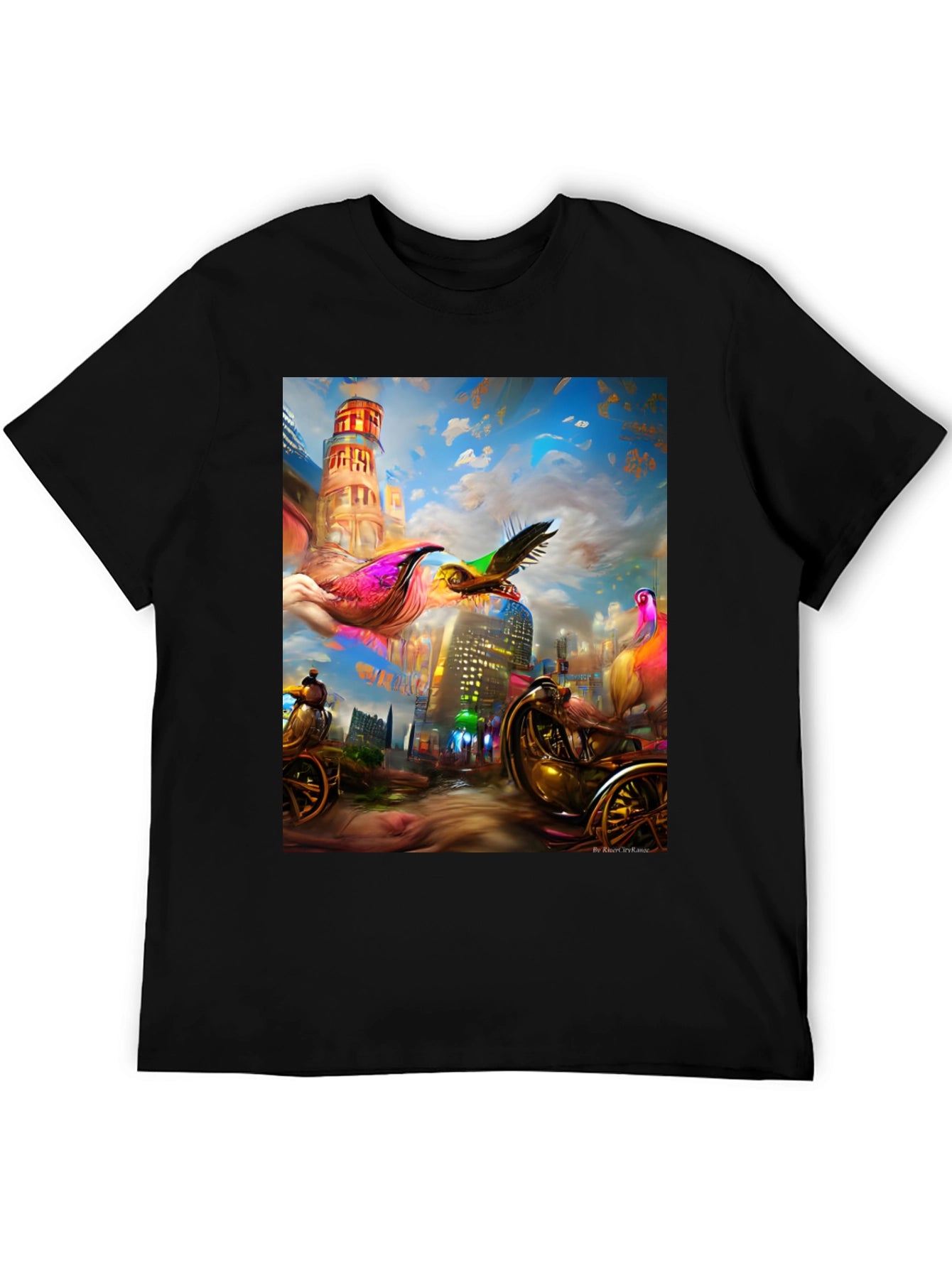 Surreal Cityscape Graphic Tee - Unique Streetwear