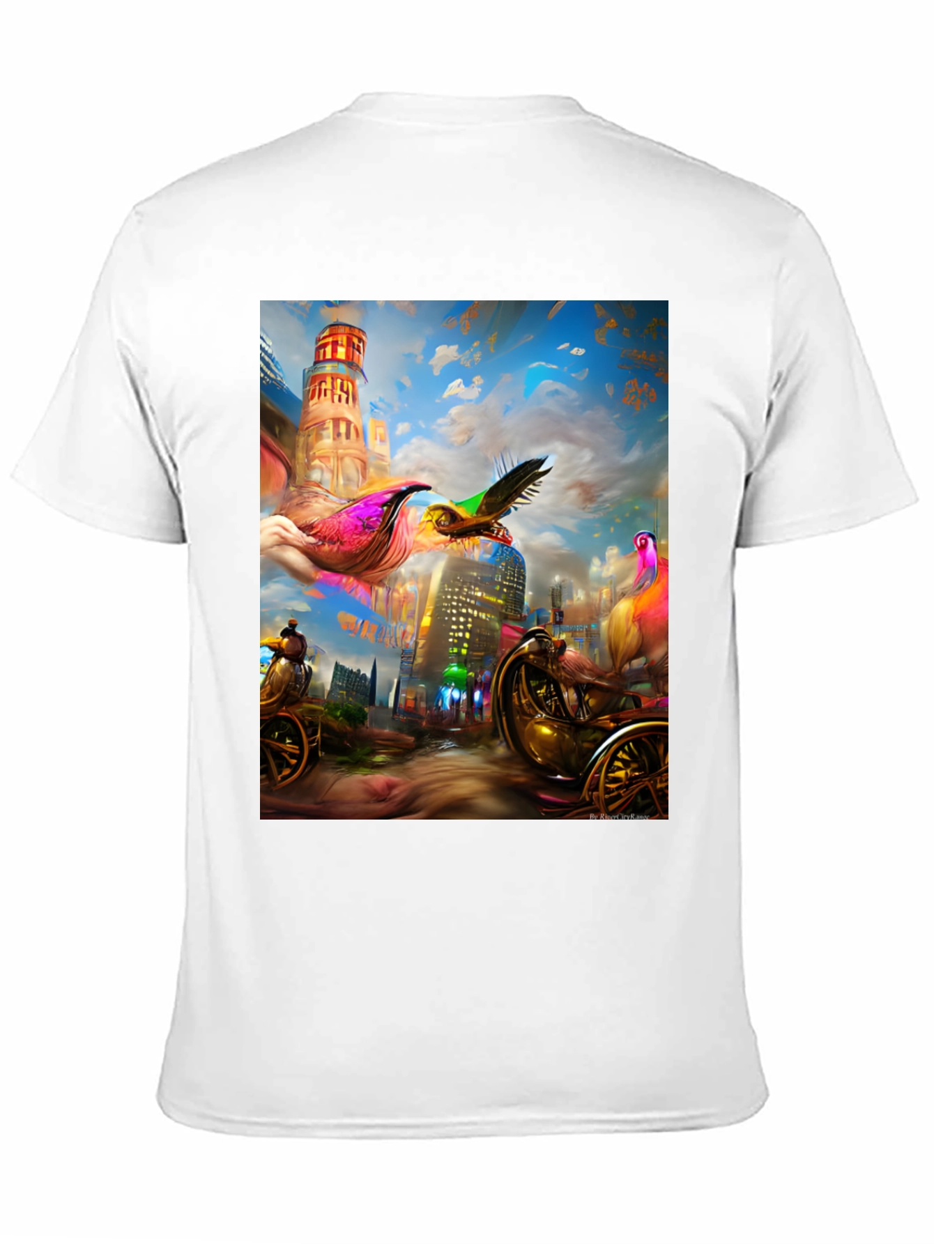 Surreal Cityscape Graphic Tee - Unique Streetwear