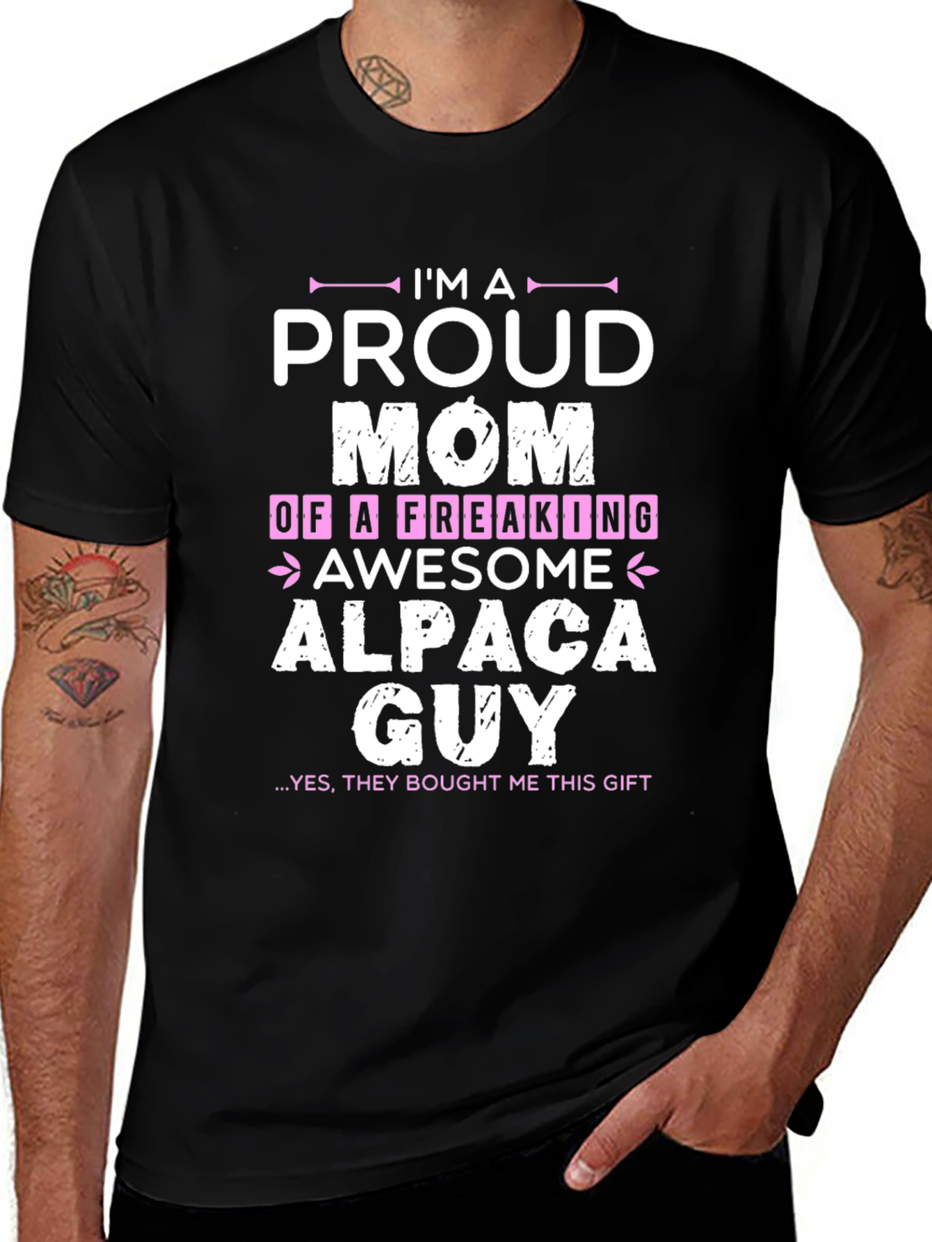 Proud Mom of an Awesome Alpaca Guy T-Shirt