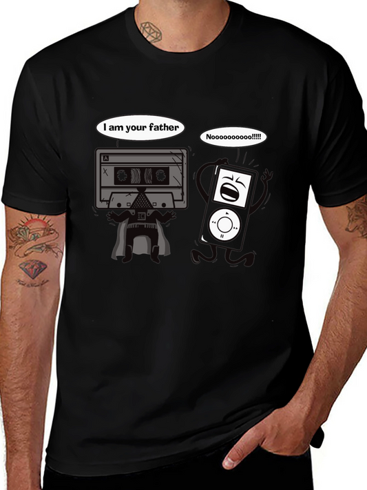 Retro Cassette Tape Vader T-Shirt - Music & Movie Fan Apparel
