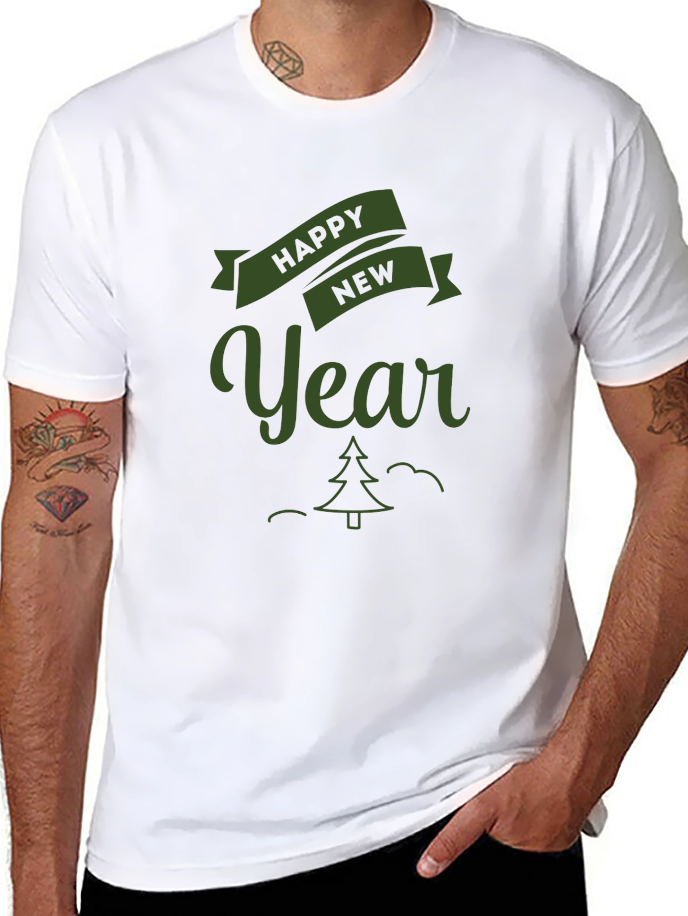 Happy New Year Graphic Tee - Festive Celebration Shirt