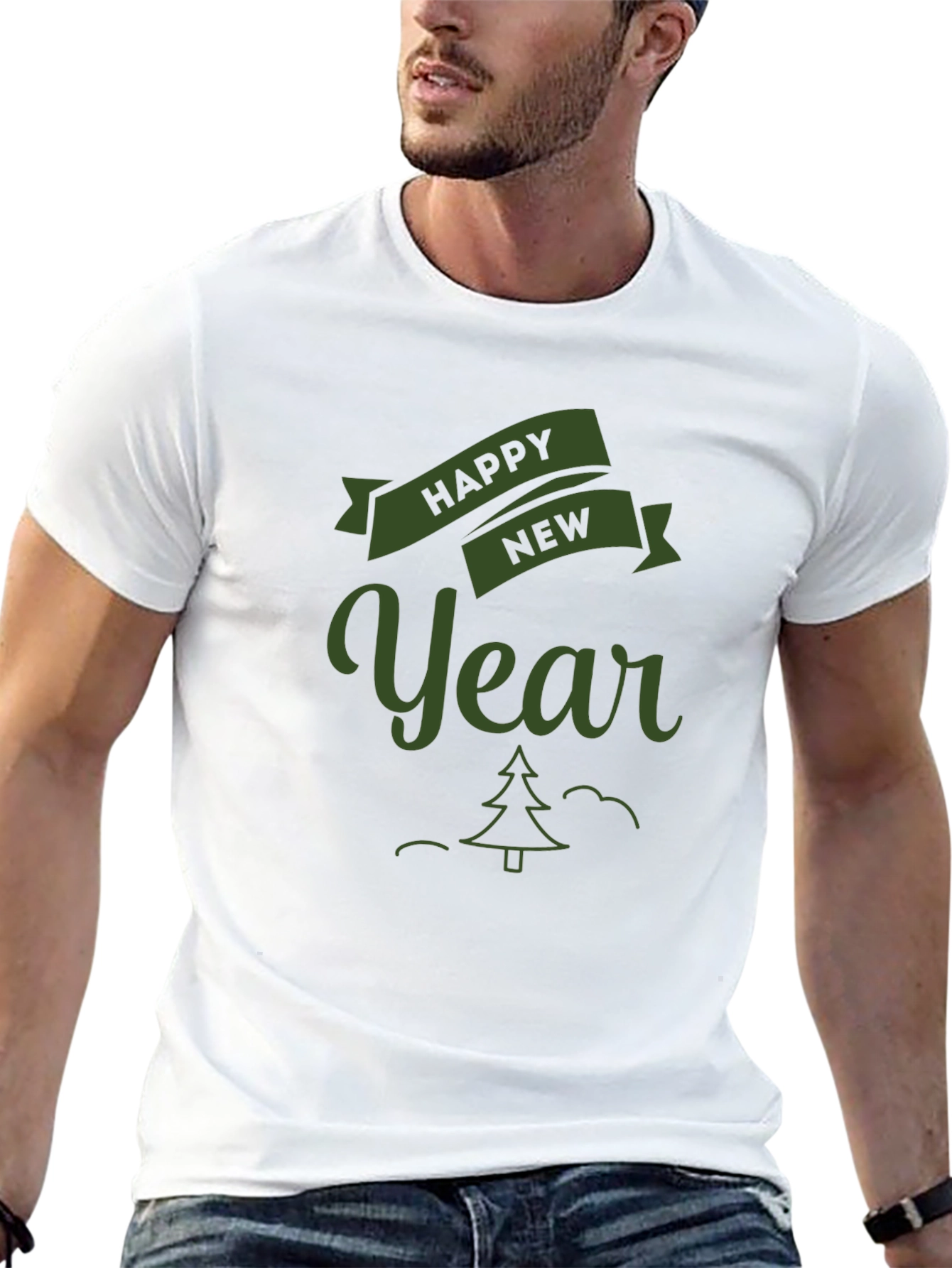 Happy New Year Graphic Tee - Festive Celebration Shirt