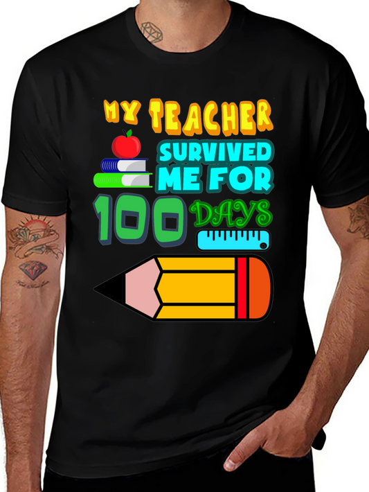 My Teacher Survived 100 Days T-Shirt