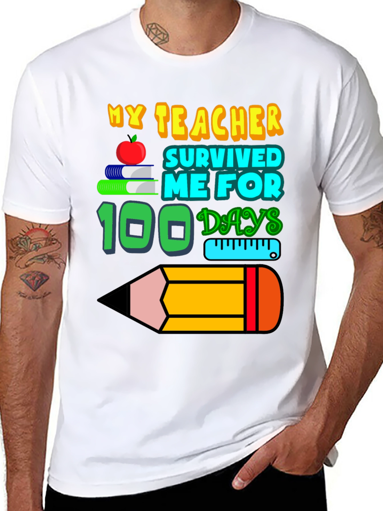 My Teacher Survived 100 Days T-Shirt