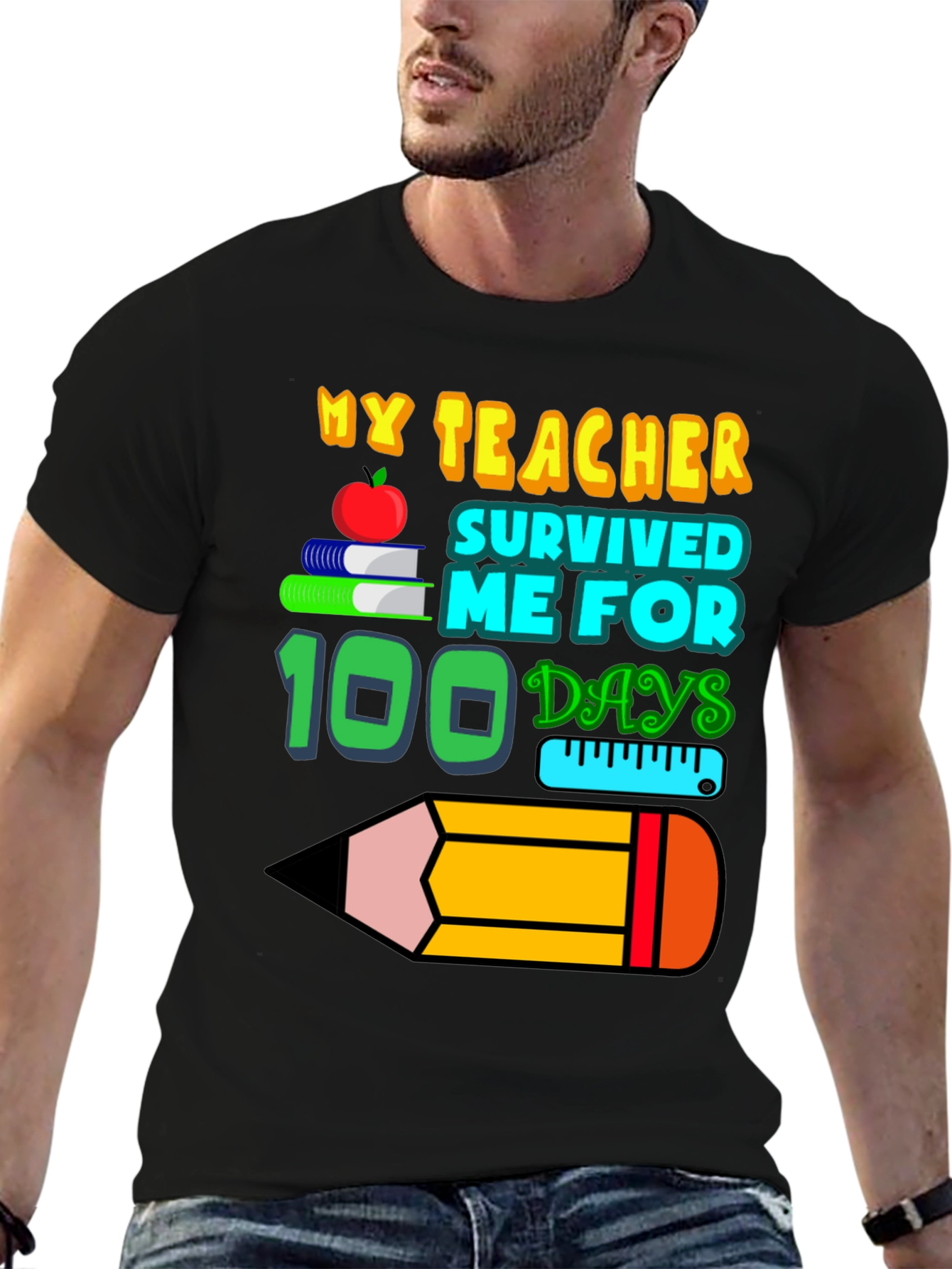 My Teacher Survived 100 Days T-Shirt
