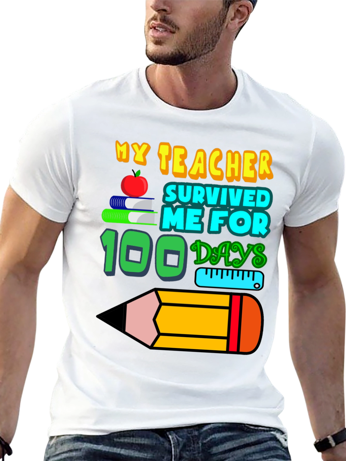 My Teacher Survived 100 Days T-Shirt