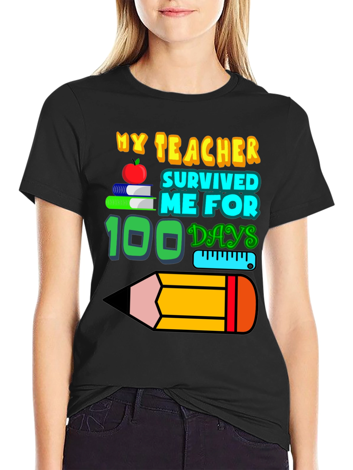My Teacher Survived 100 Days T-Shirt