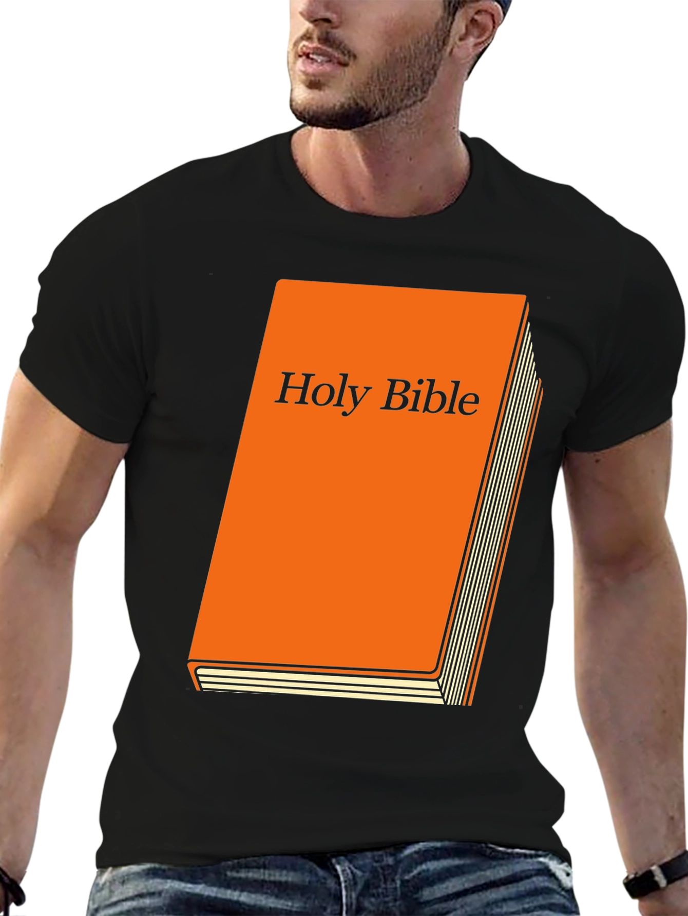 Holy Bible Graphic Tee - Religious Book T-Shirt