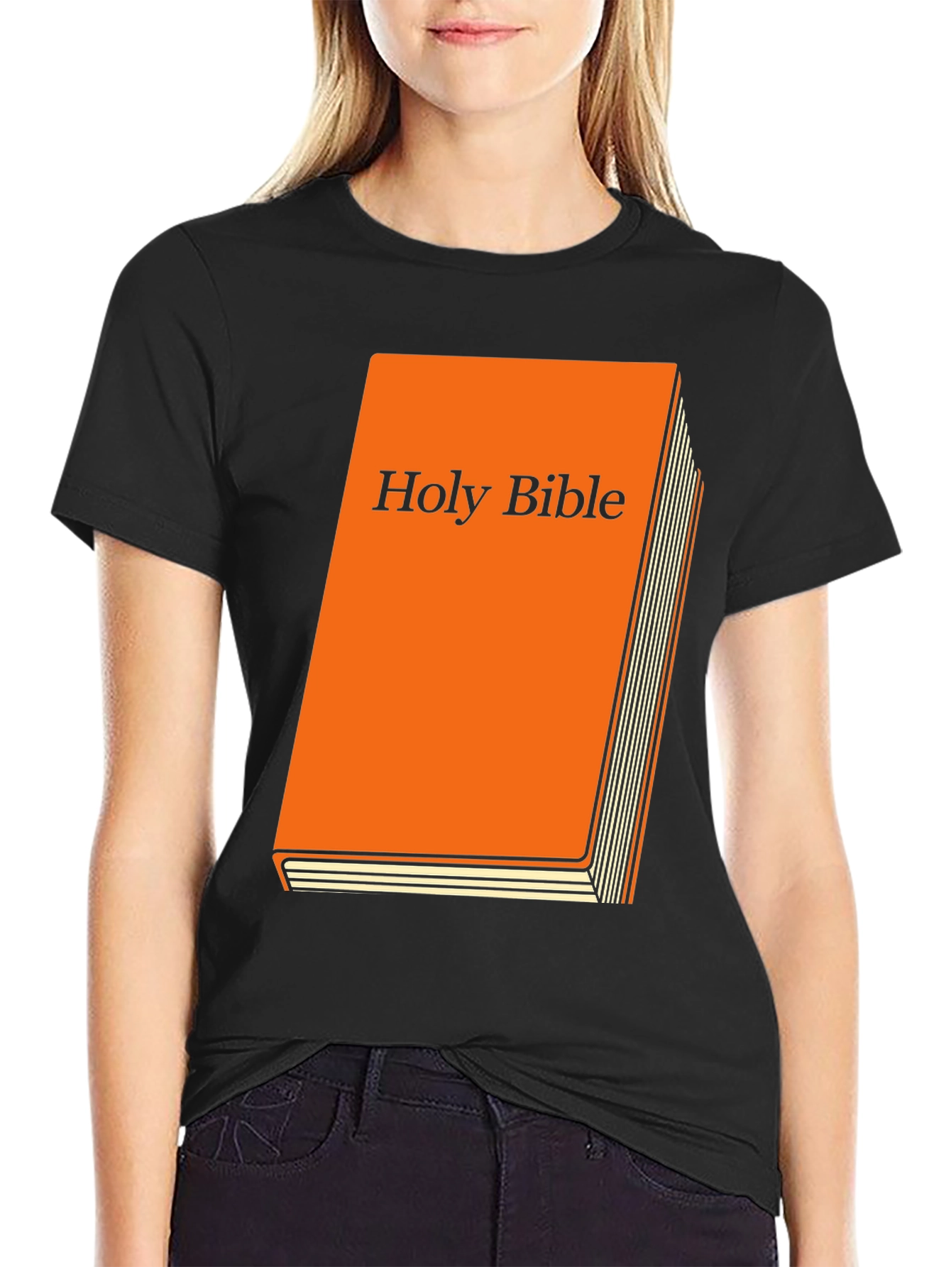 Holy Bible Graphic Tee - Religious Book T-Shirt