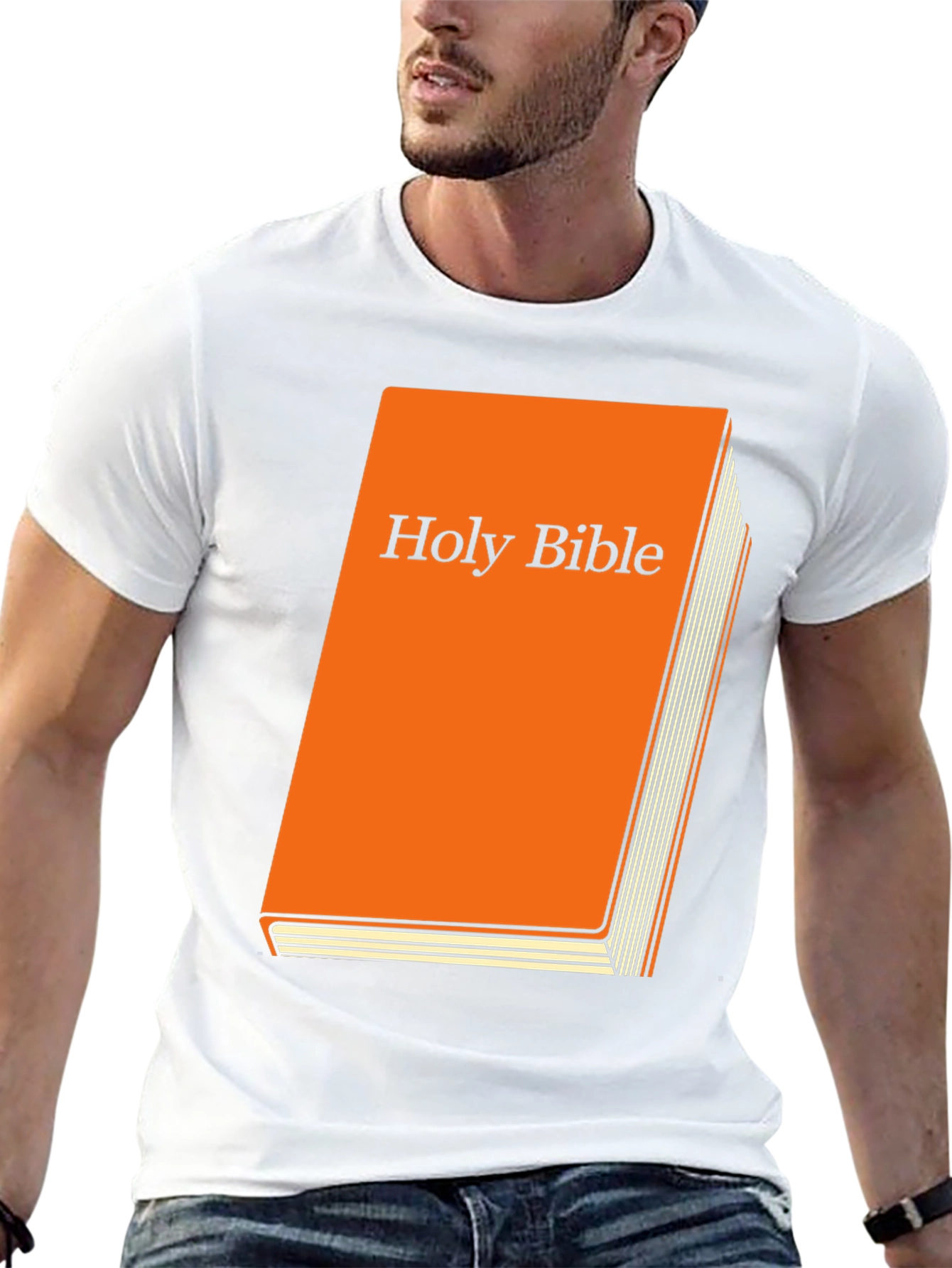 Holy Bible Graphic Tee - Religious Book T-Shirt