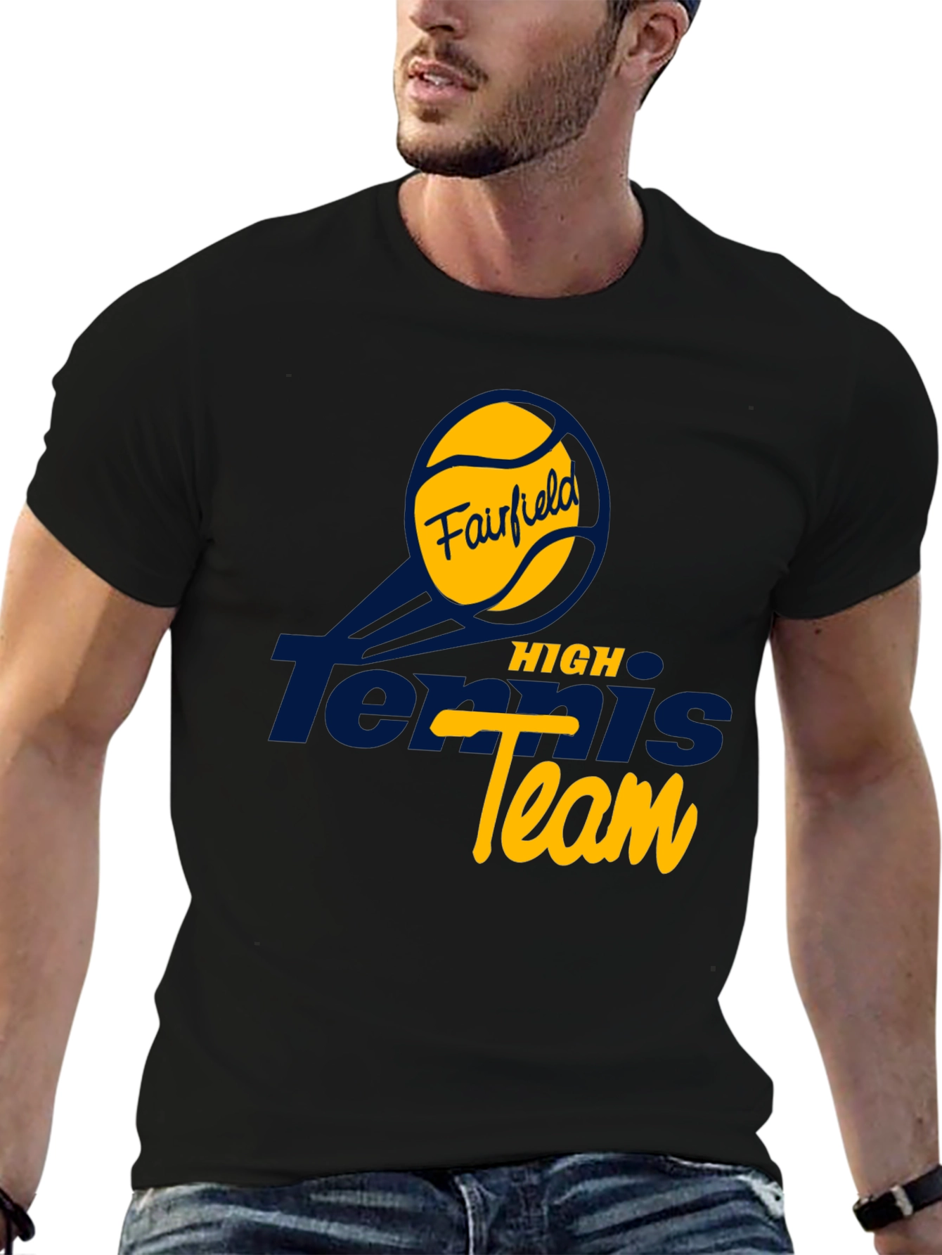 Fairfield Tennis High Team T-Shirt - Black