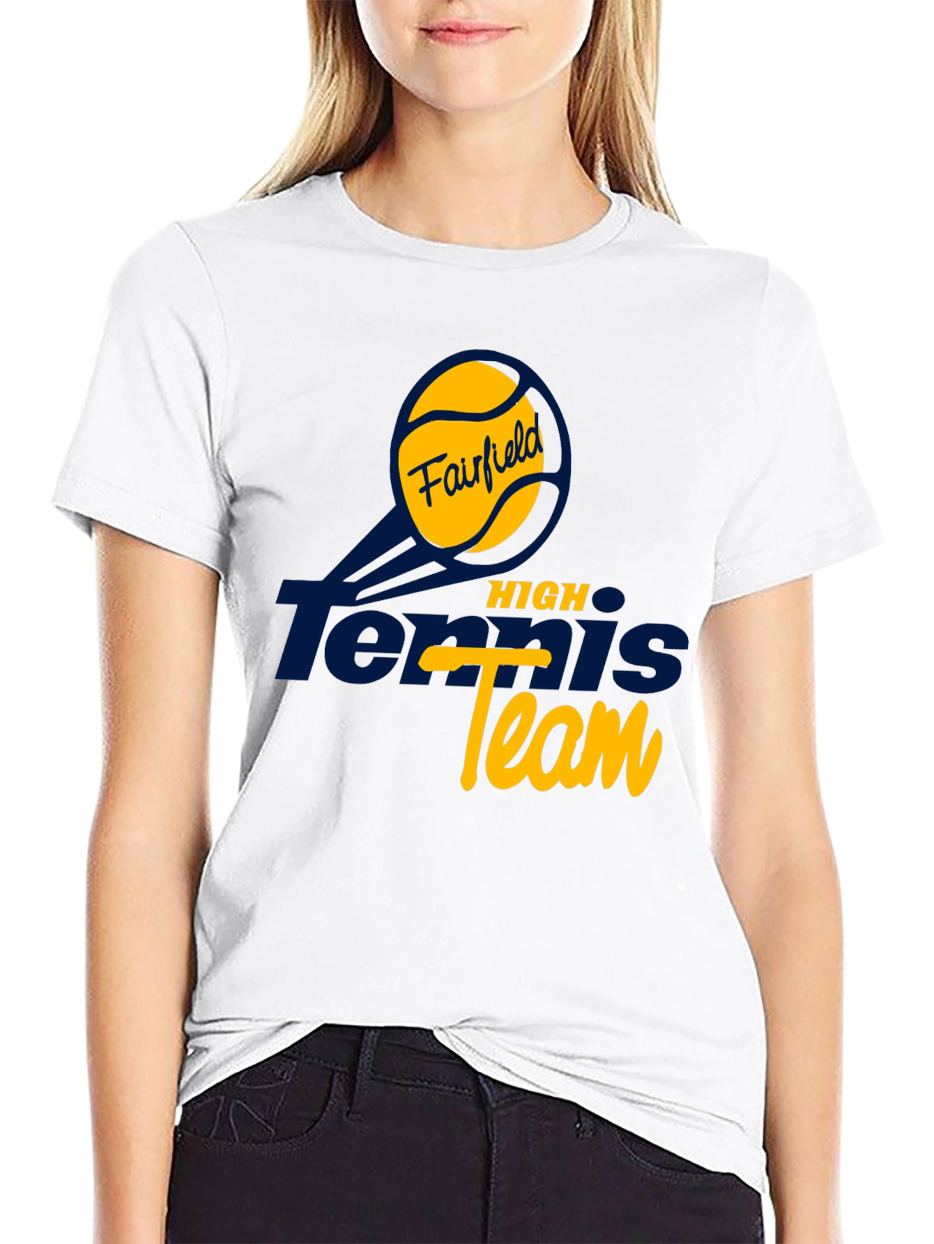 Fairfield Tennis High Team T-Shirt - Black