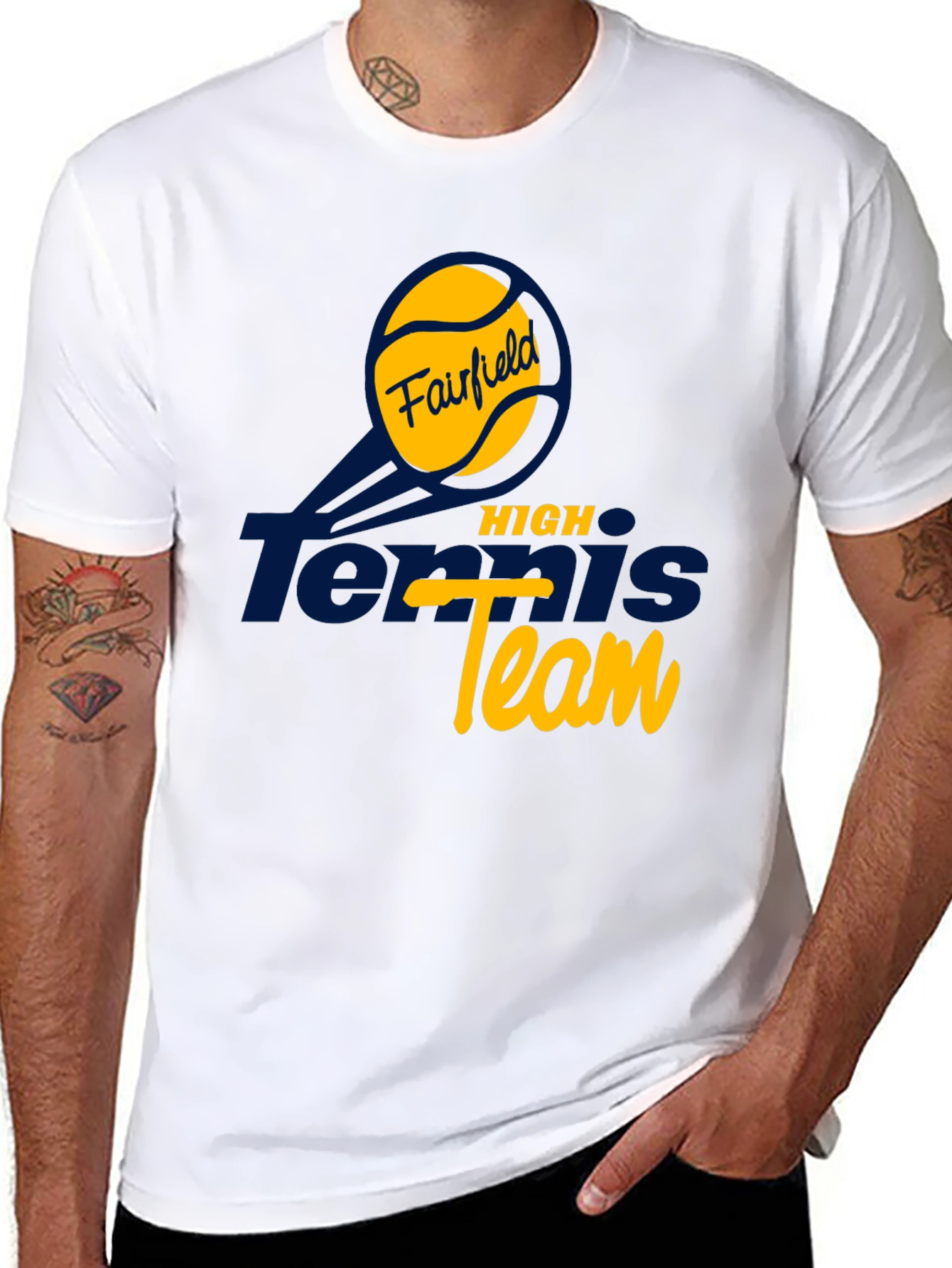 Fairfield Tennis High Team T-Shirt - Black