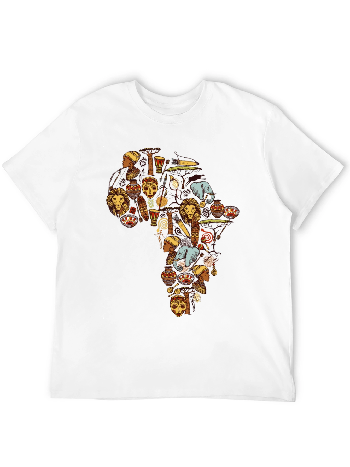 Africa Continent Art T-Shirt - Graphic Tee