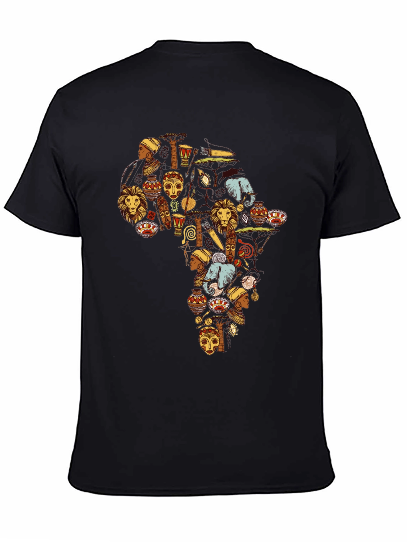 Africa Continent Art T-Shirt - Graphic Tee