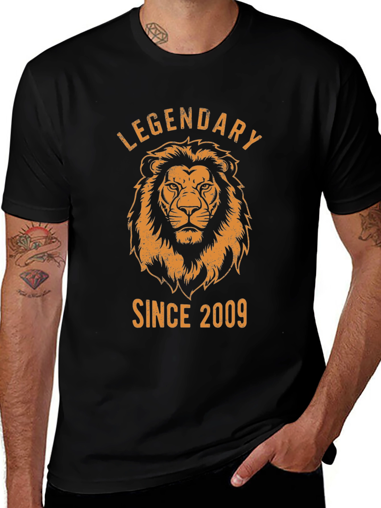 Legendary Since 2009 Lion Graphic T-Shirt