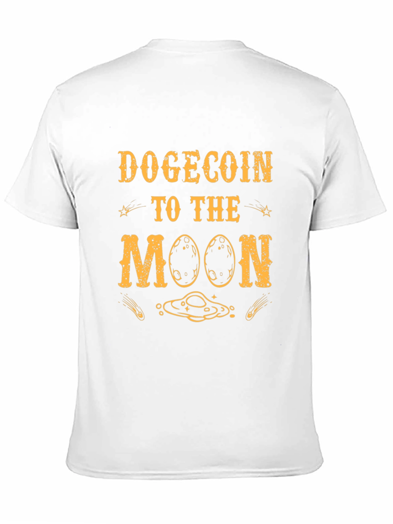 Dogecoin To The Moon Black T-Shirt