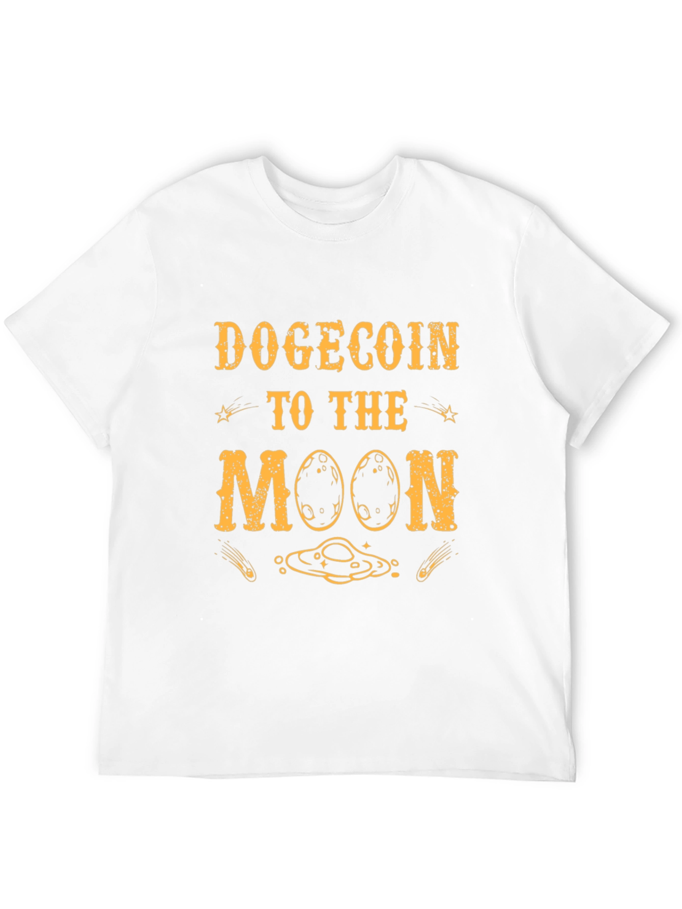 Dogecoin To The Moon Black T-Shirt