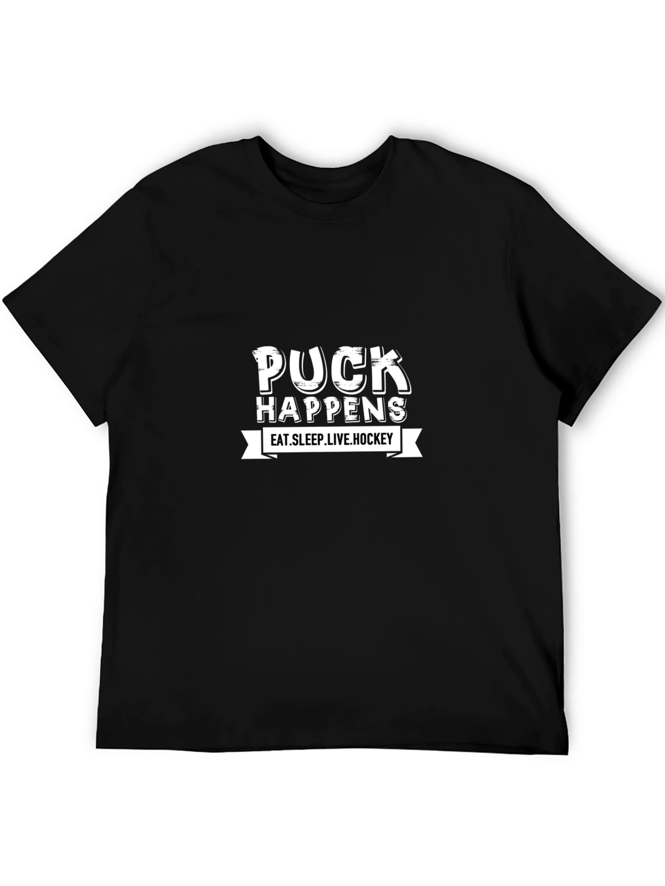 Puck Happens Hockey Graphic Tee