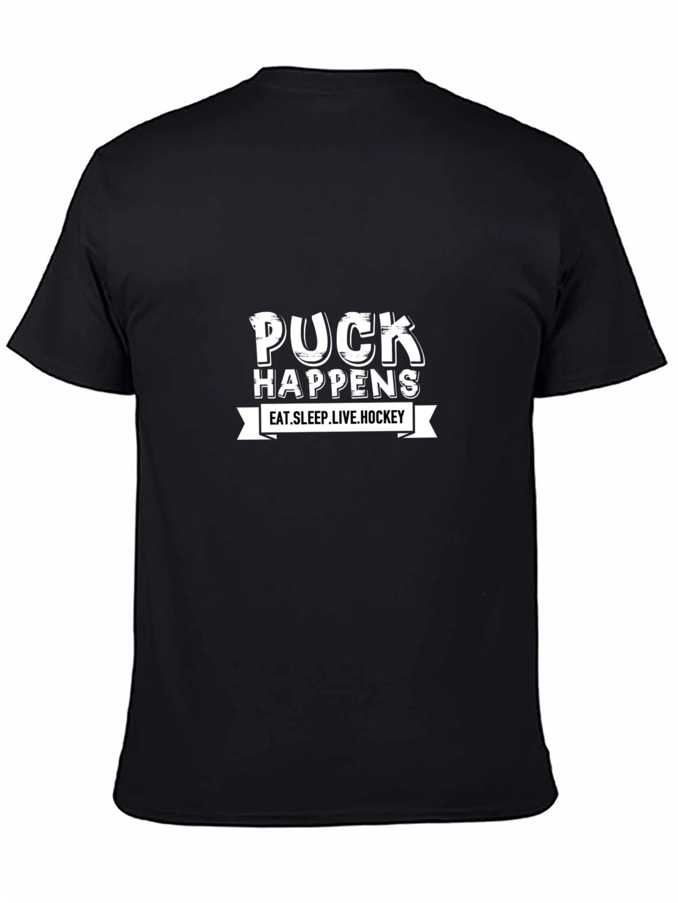 Puck Happens Hockey Graphic Tee