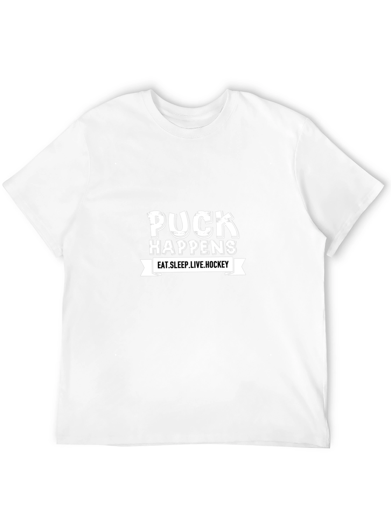 Puck Happens Hockey Graphic Tee
