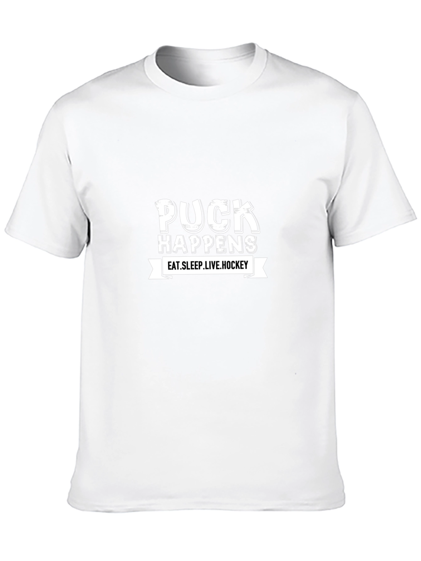 Puck Happens Hockey Graphic Tee