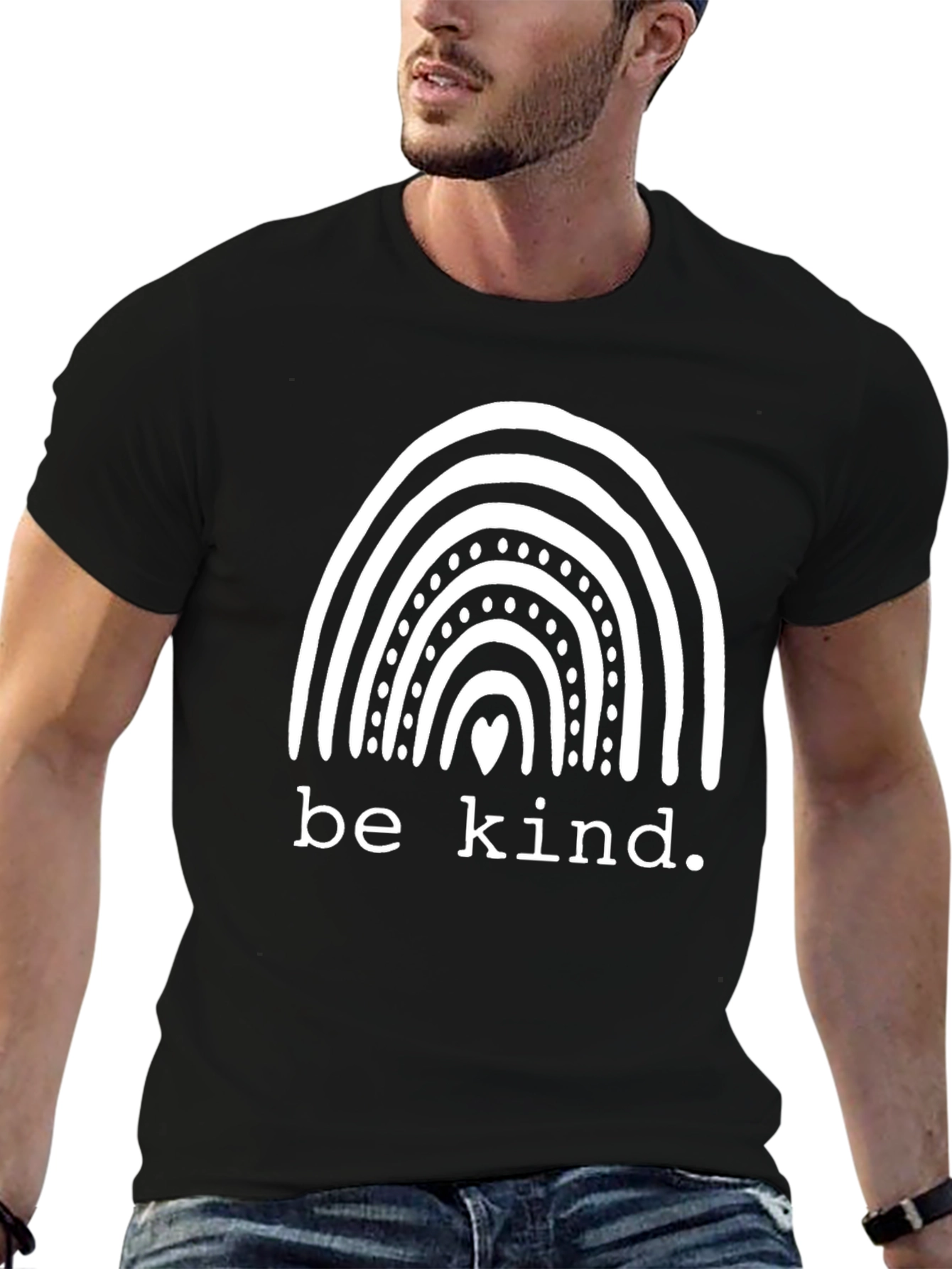 Be Kind Rainbow Graphic Tee - Unisex Soft Cotton