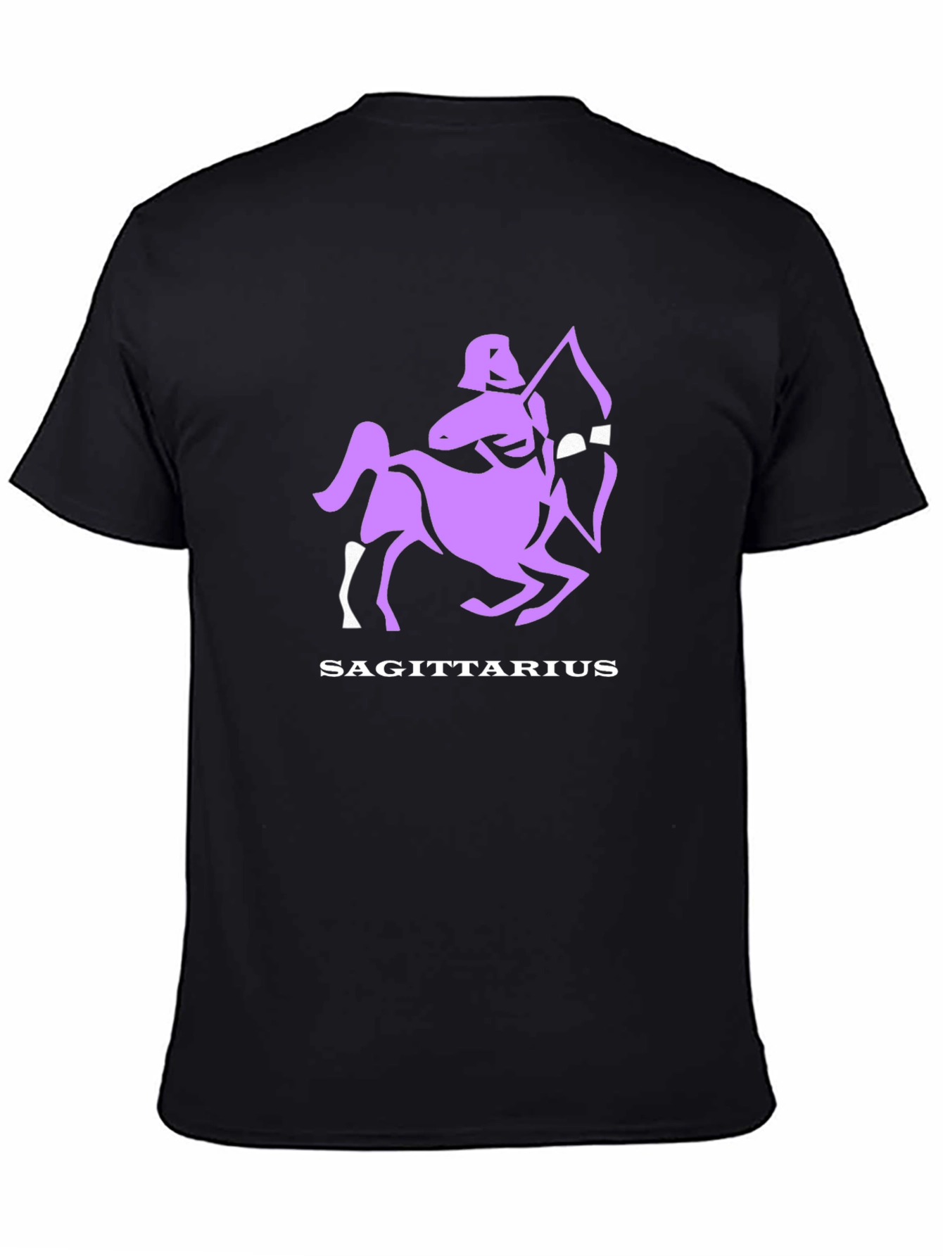 Sagittarius Zodiac Graphic Black T-Shirt